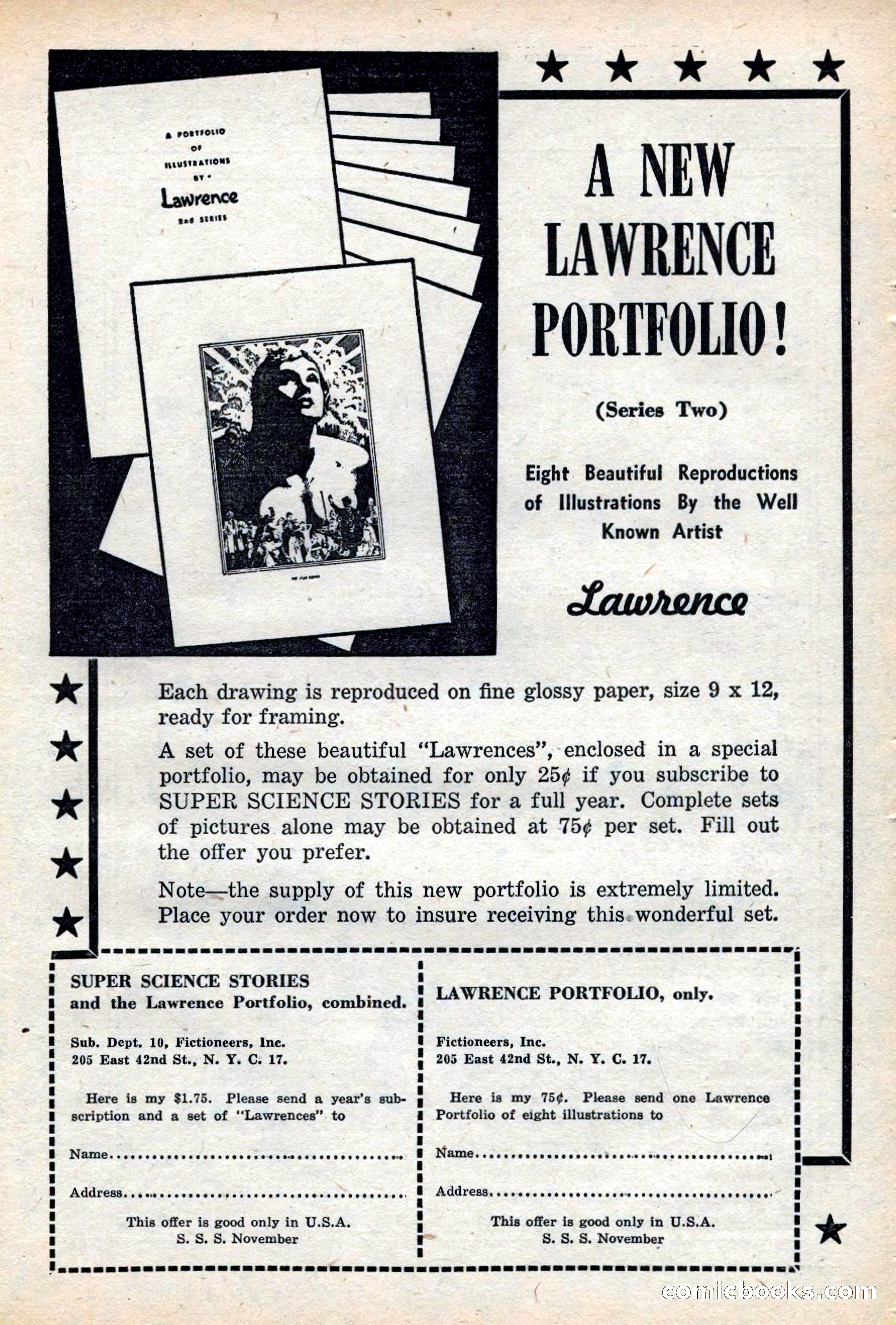 Super Science Stories, November 1949 — page 39 of 132