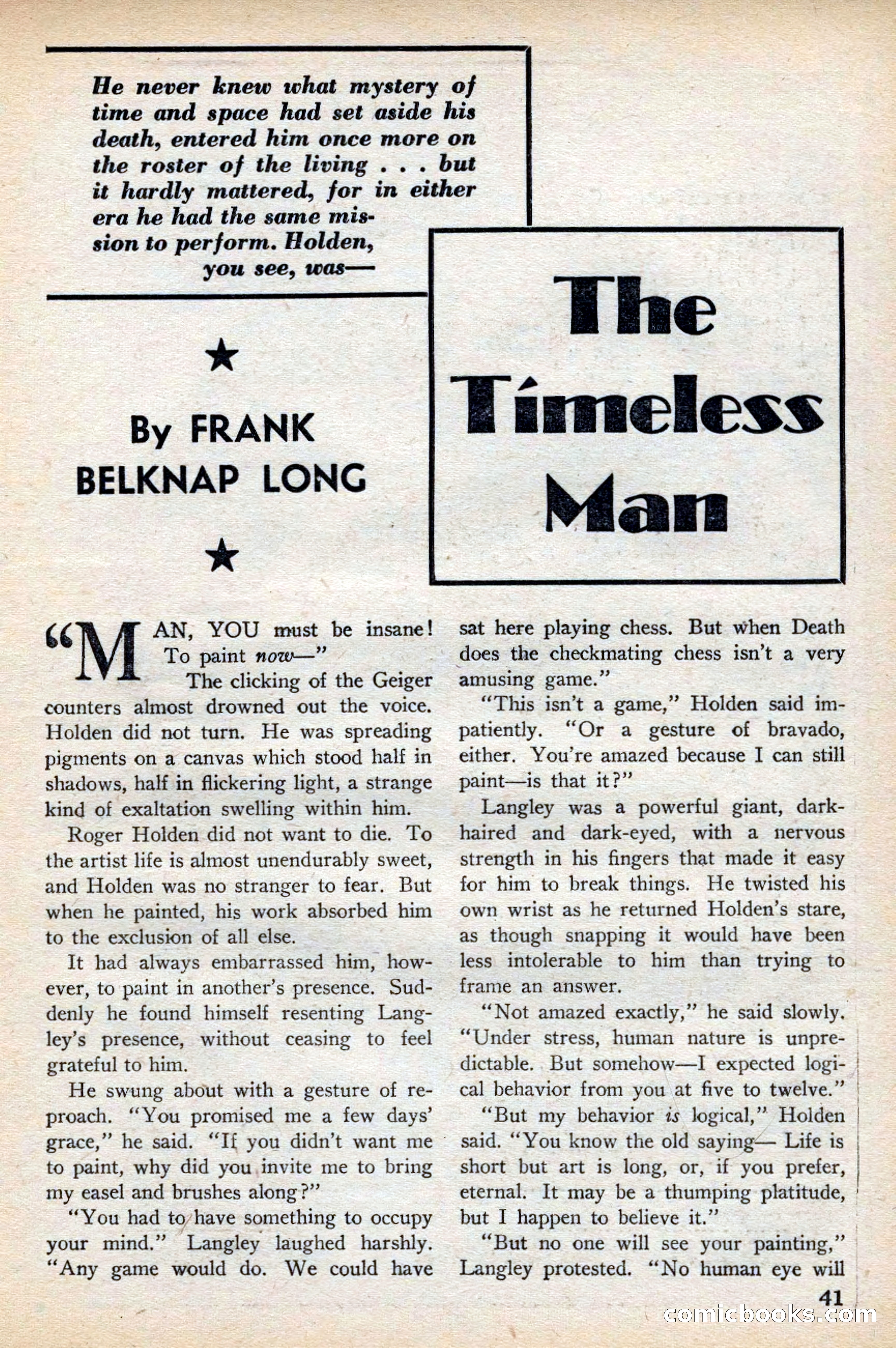 Super Science Stories, November 1949 — page 41 of 132