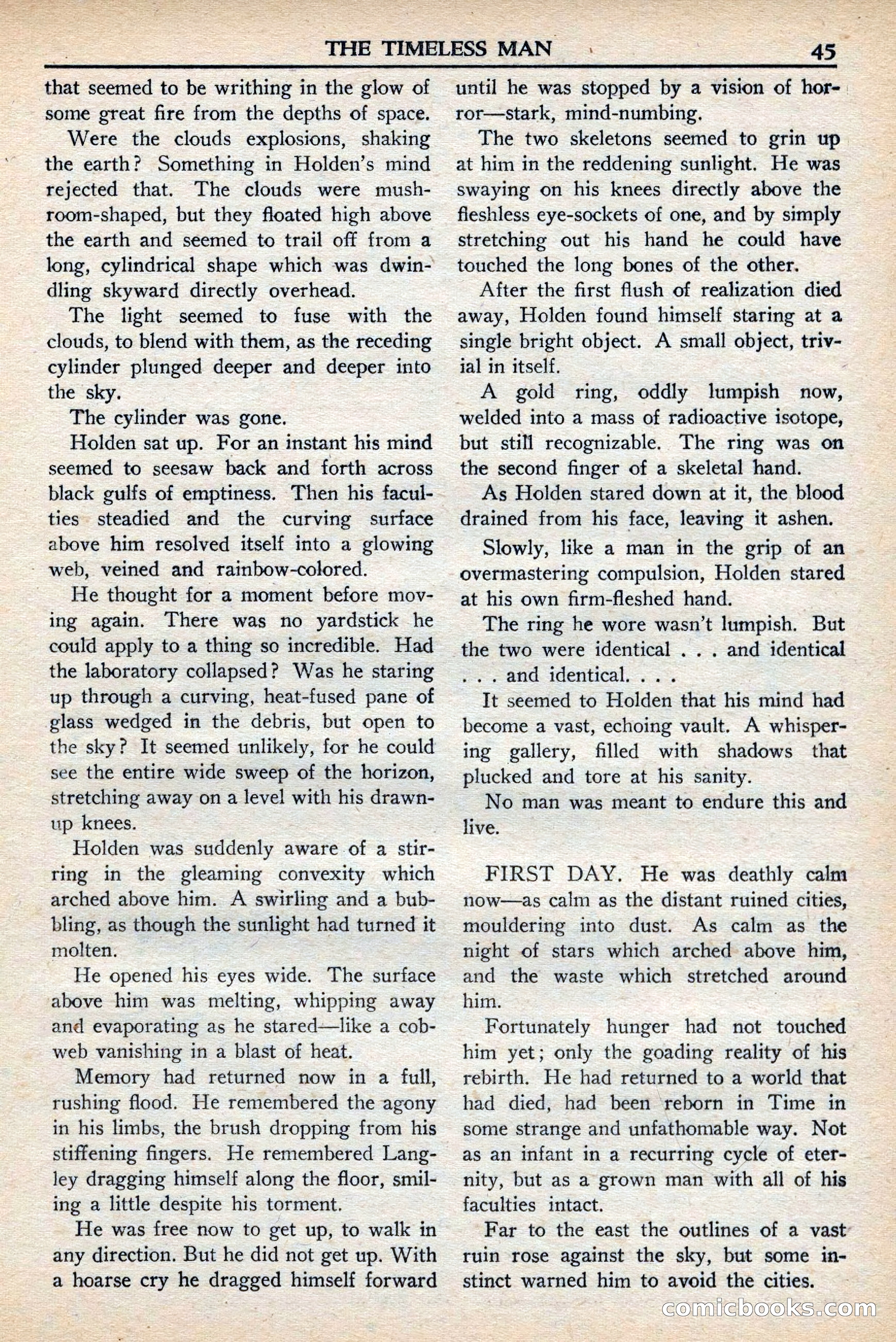 Super Science Stories, November 1949 — page 45 of 132