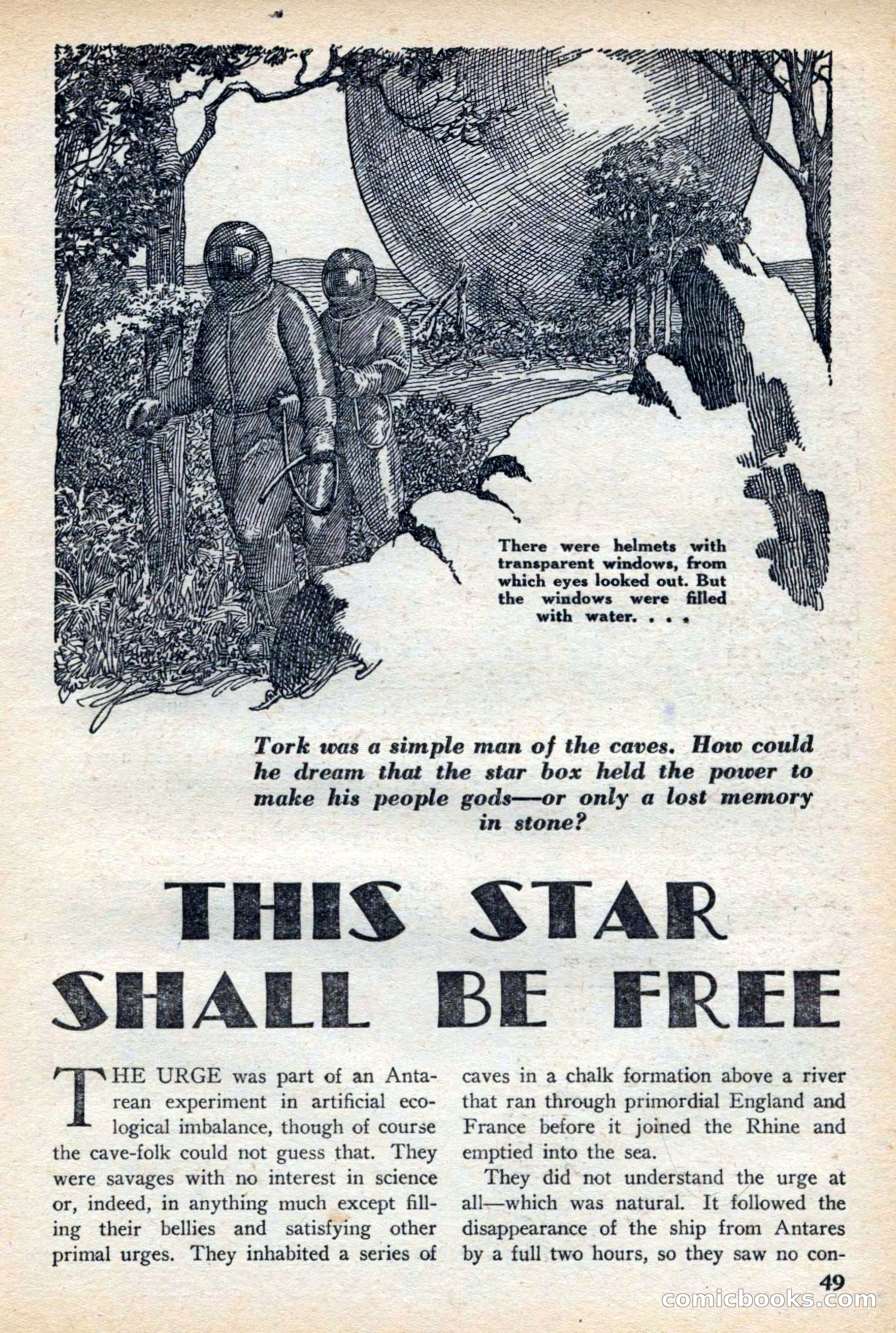 Super Science Stories, November 1949 — page 49 of 132