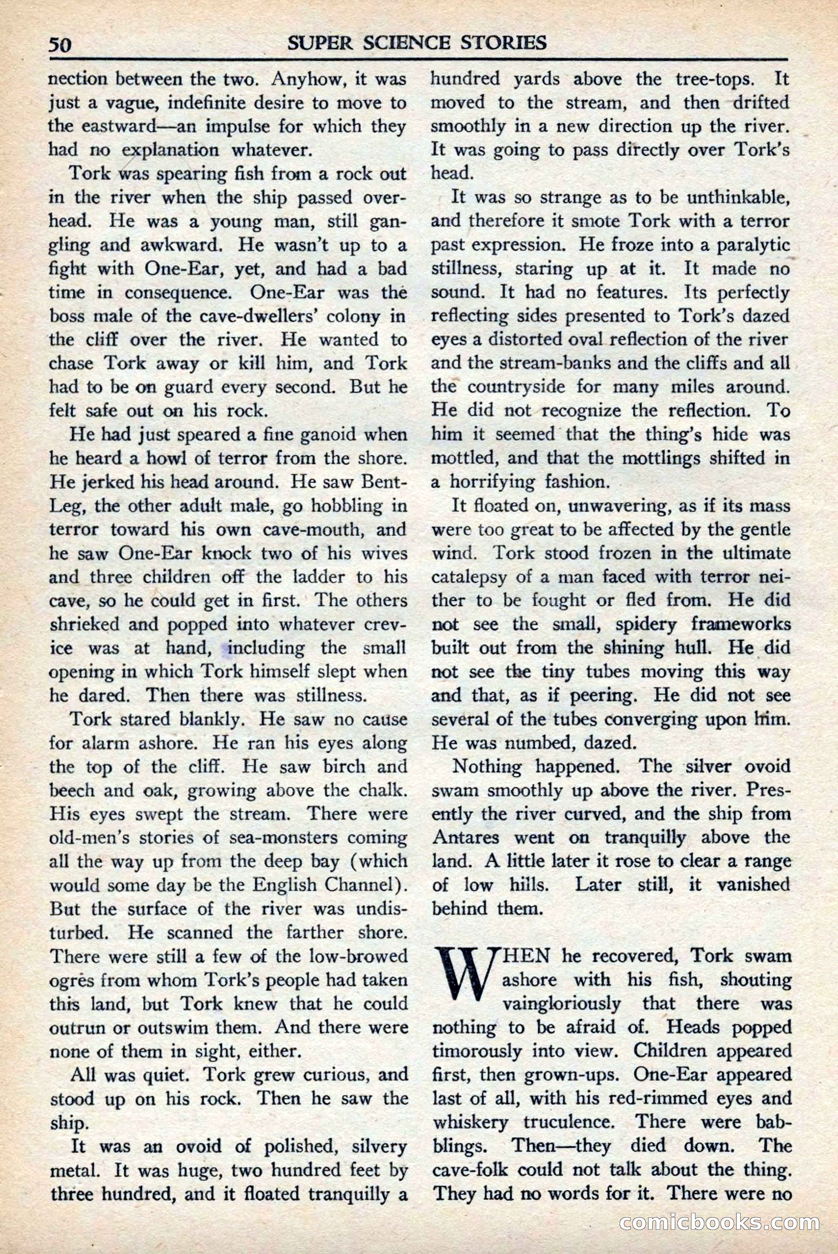 Super Science Stories, November 1949 — page 50 of 132
