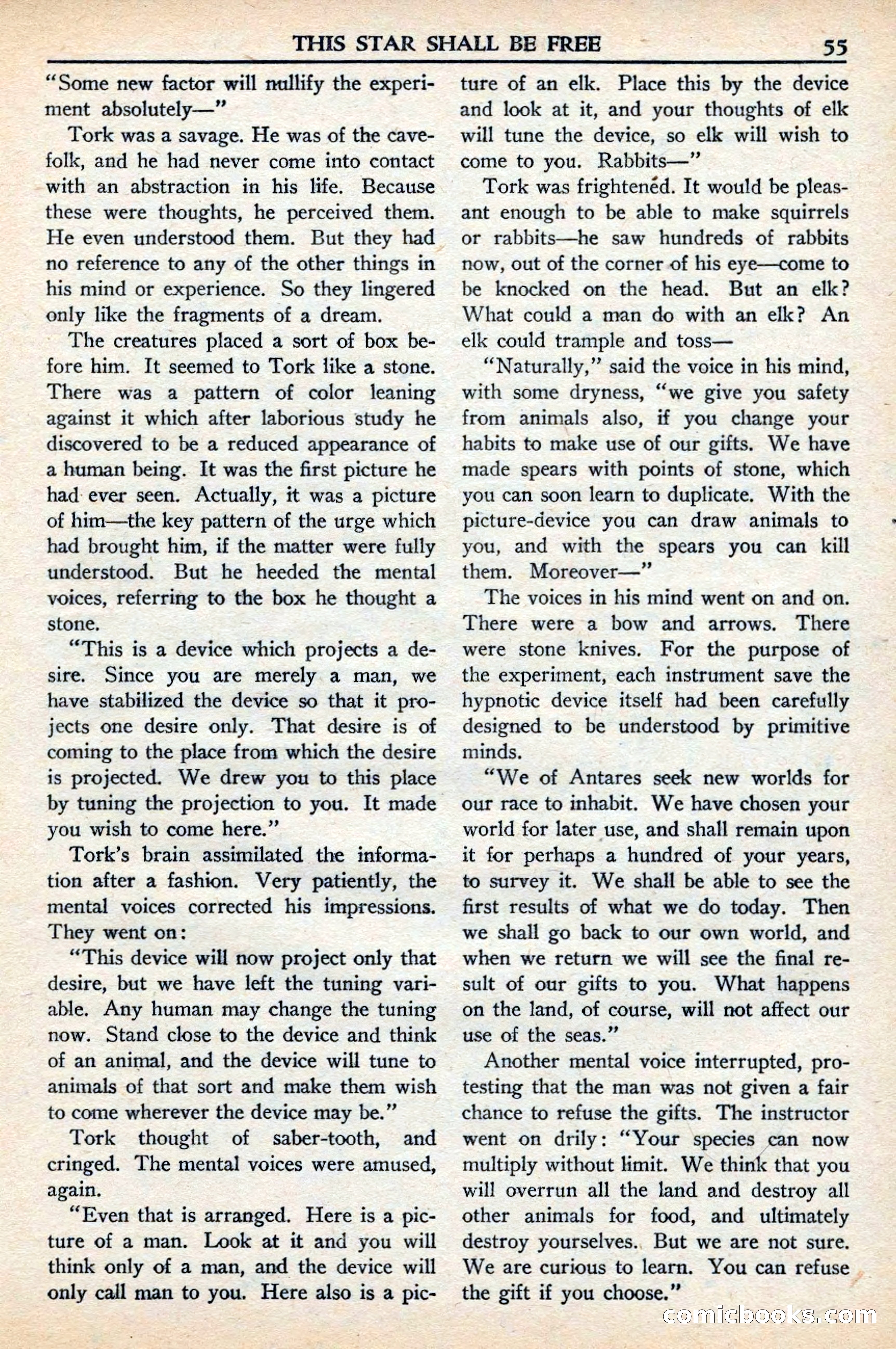 Super Science Stories, November 1949 — page 55 of 132