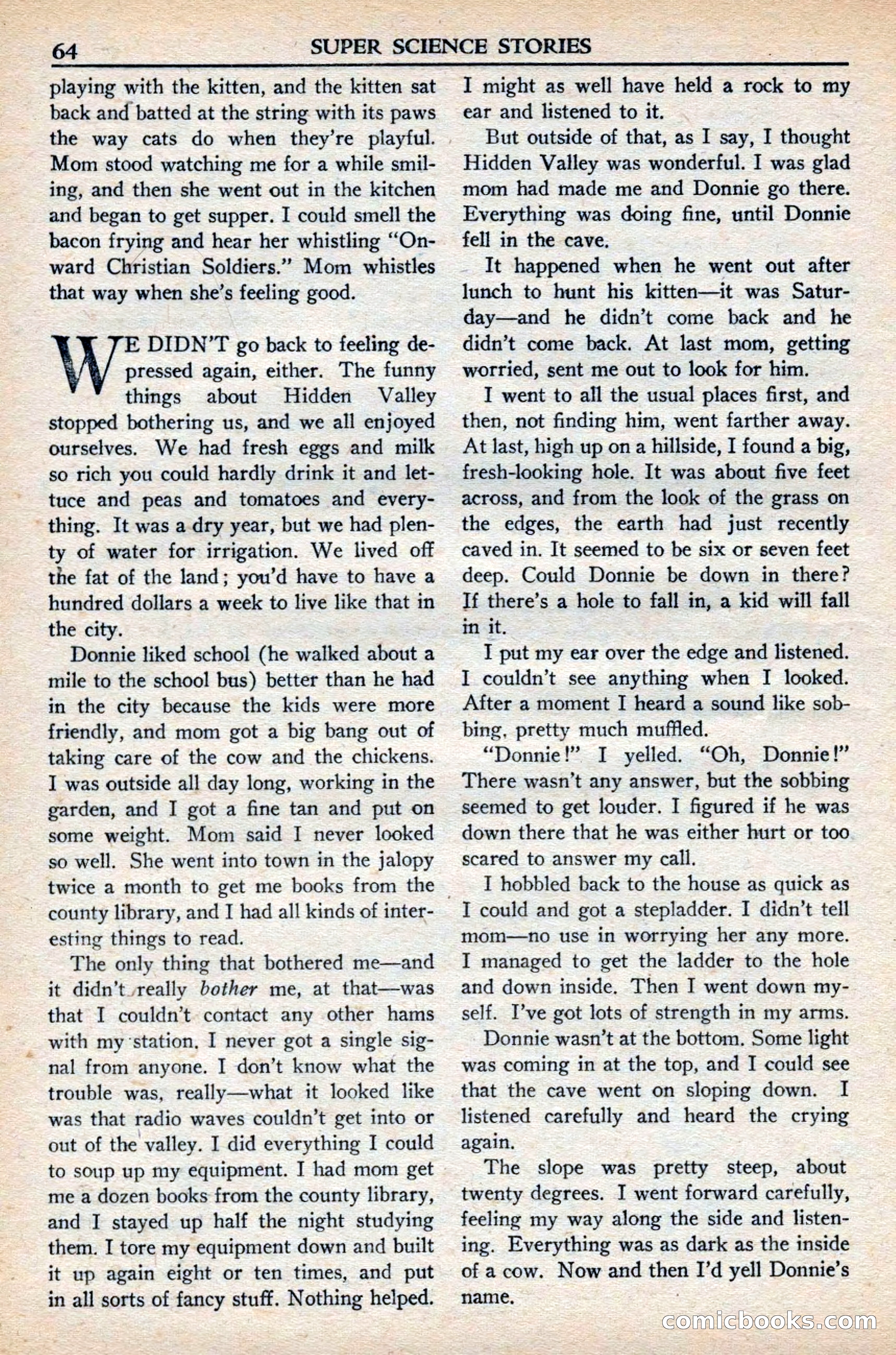 Super Science Stories, November 1949 — page 64 of 132