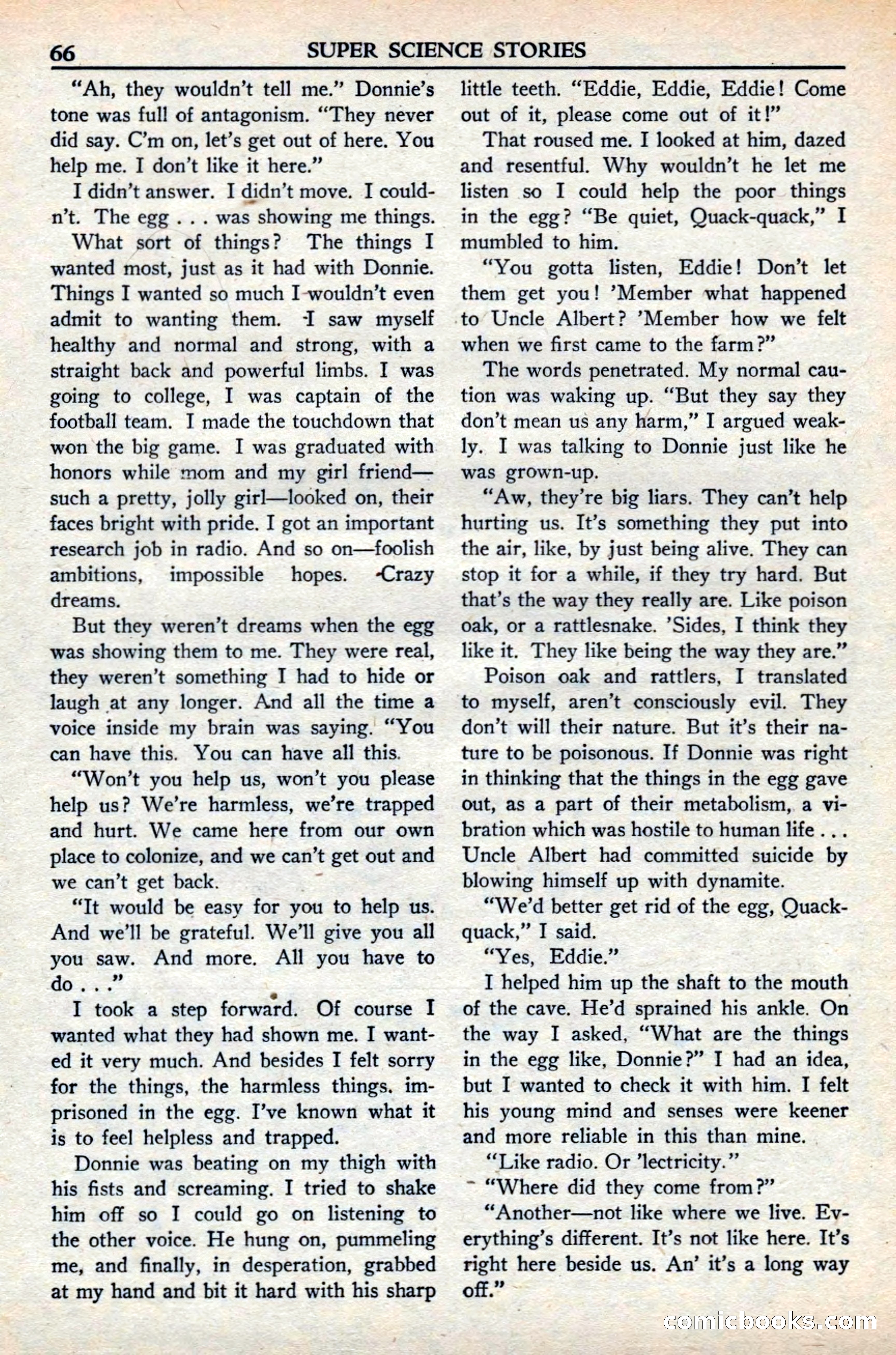 Super Science Stories, November 1949 — page 66 of 132