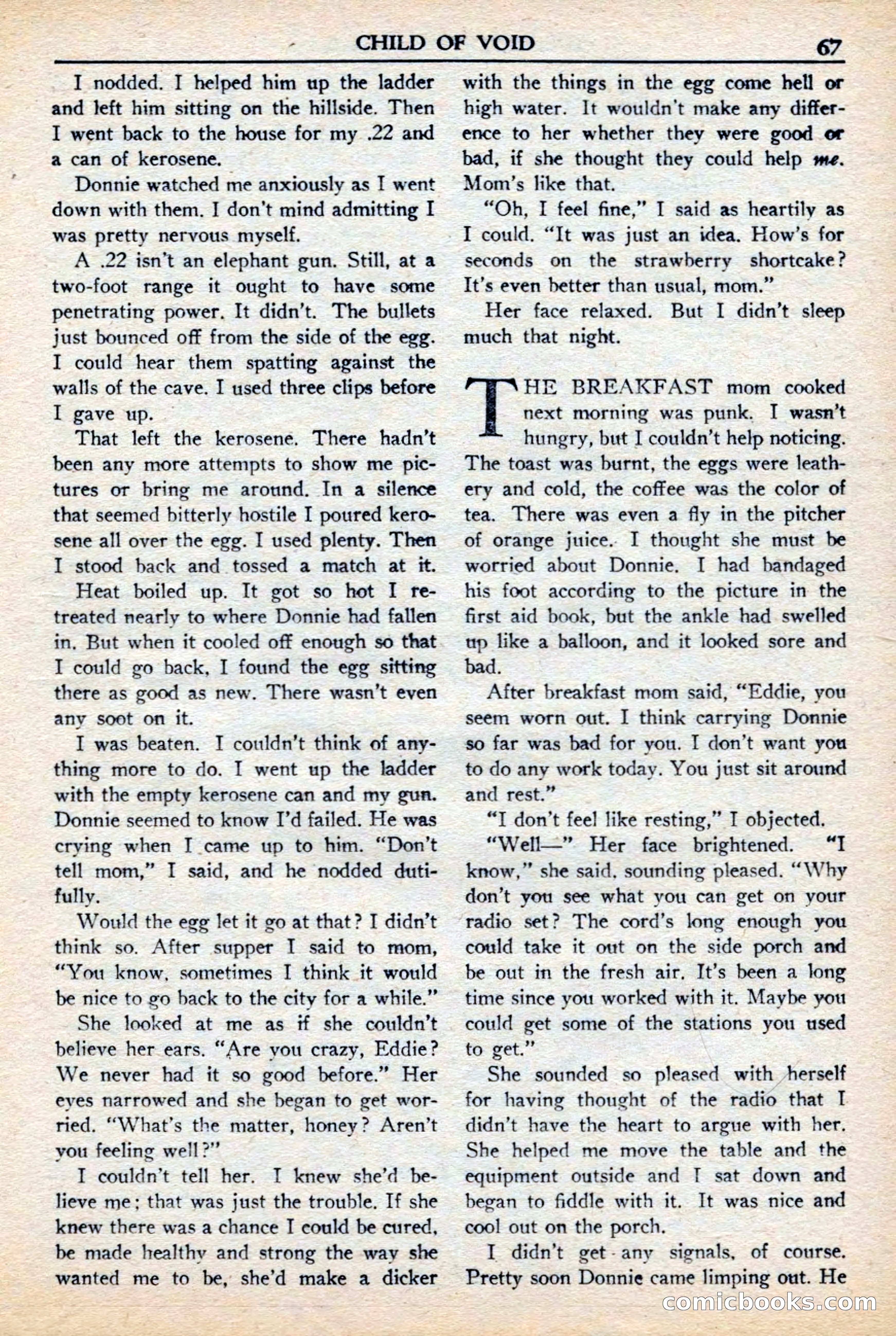 Super Science Stories, November 1949 — page 67 of 132
