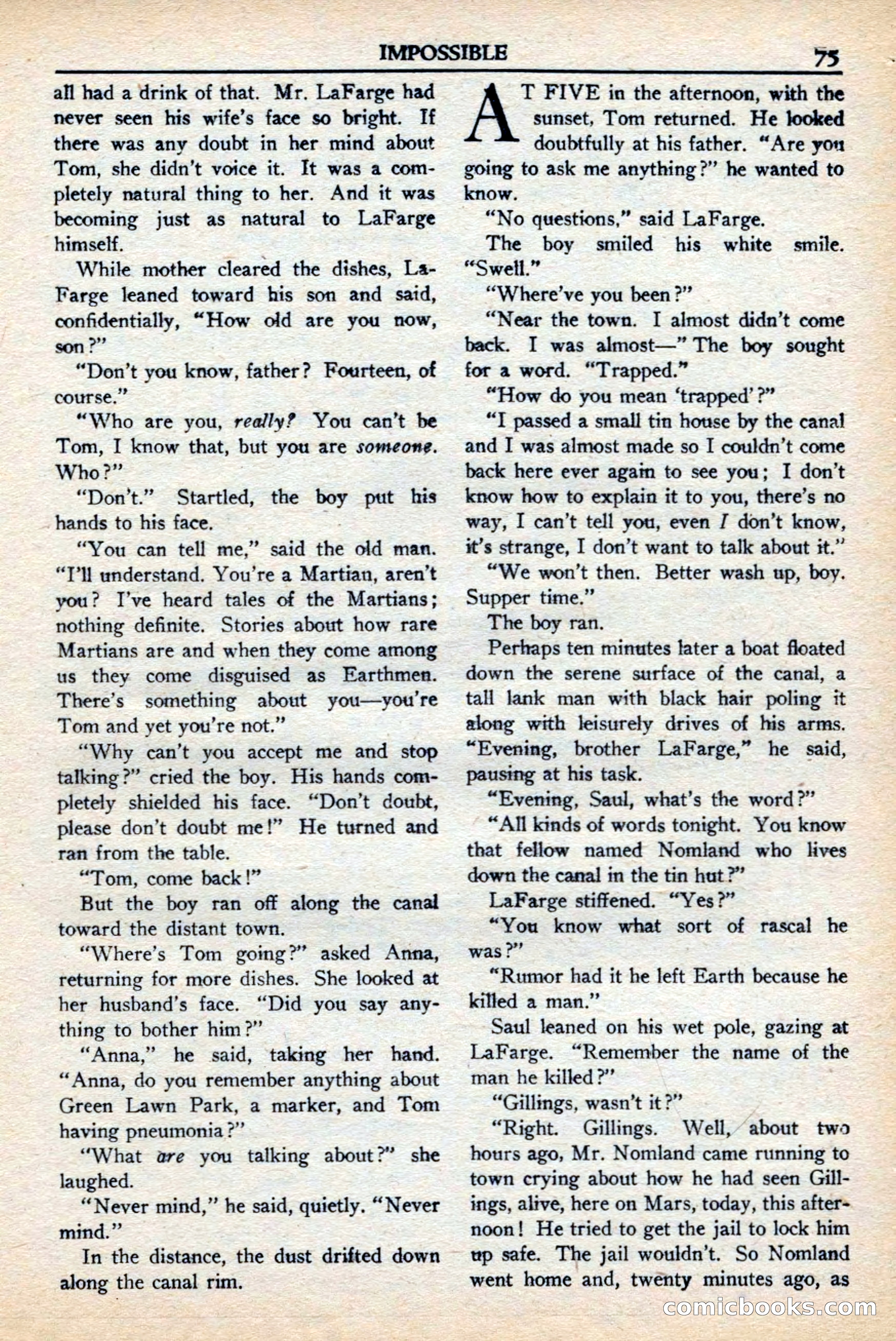 Super Science Stories, November 1949 — page 75 of 132