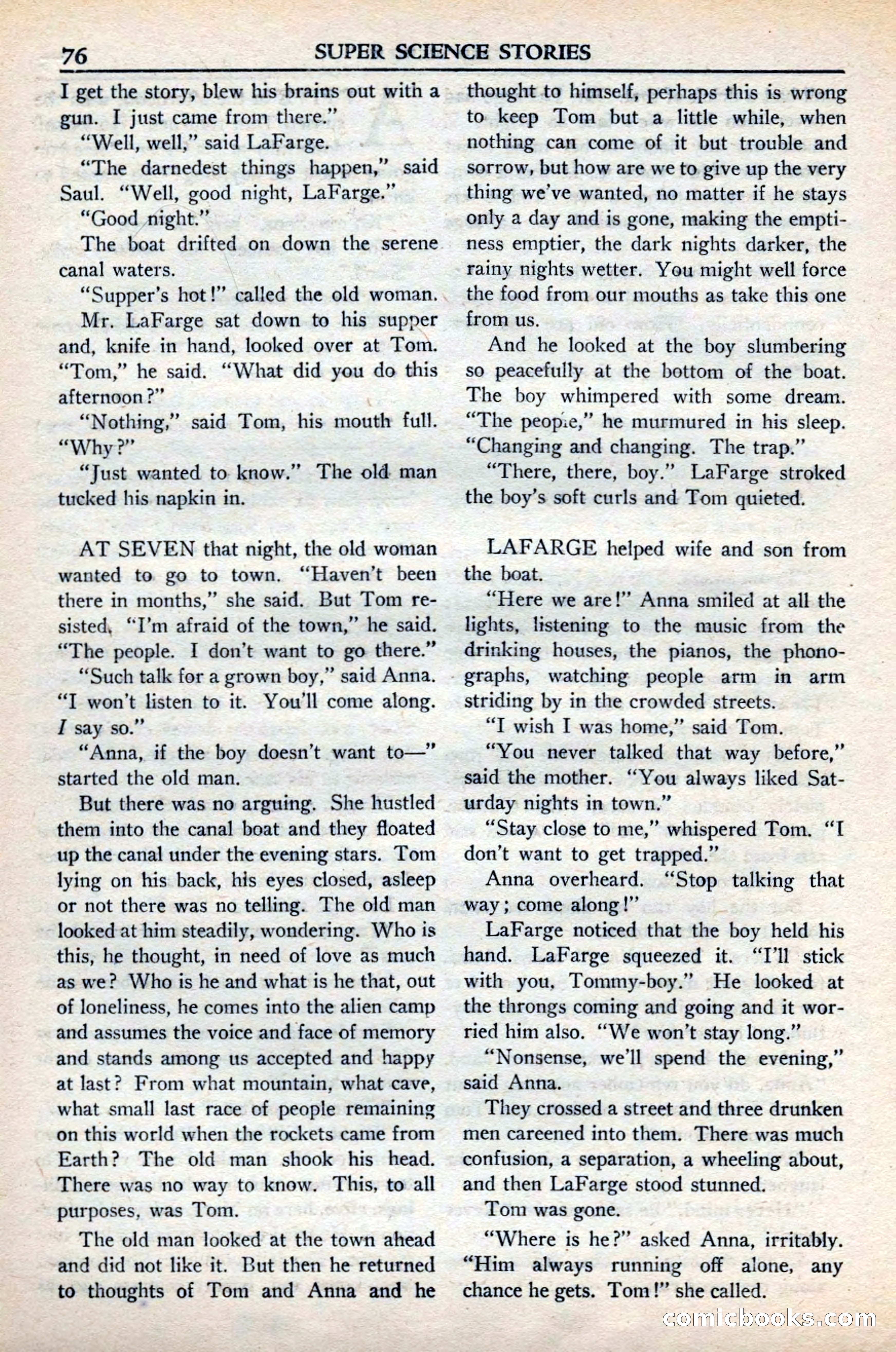 Super Science Stories, November 1949 — page 76 of 132