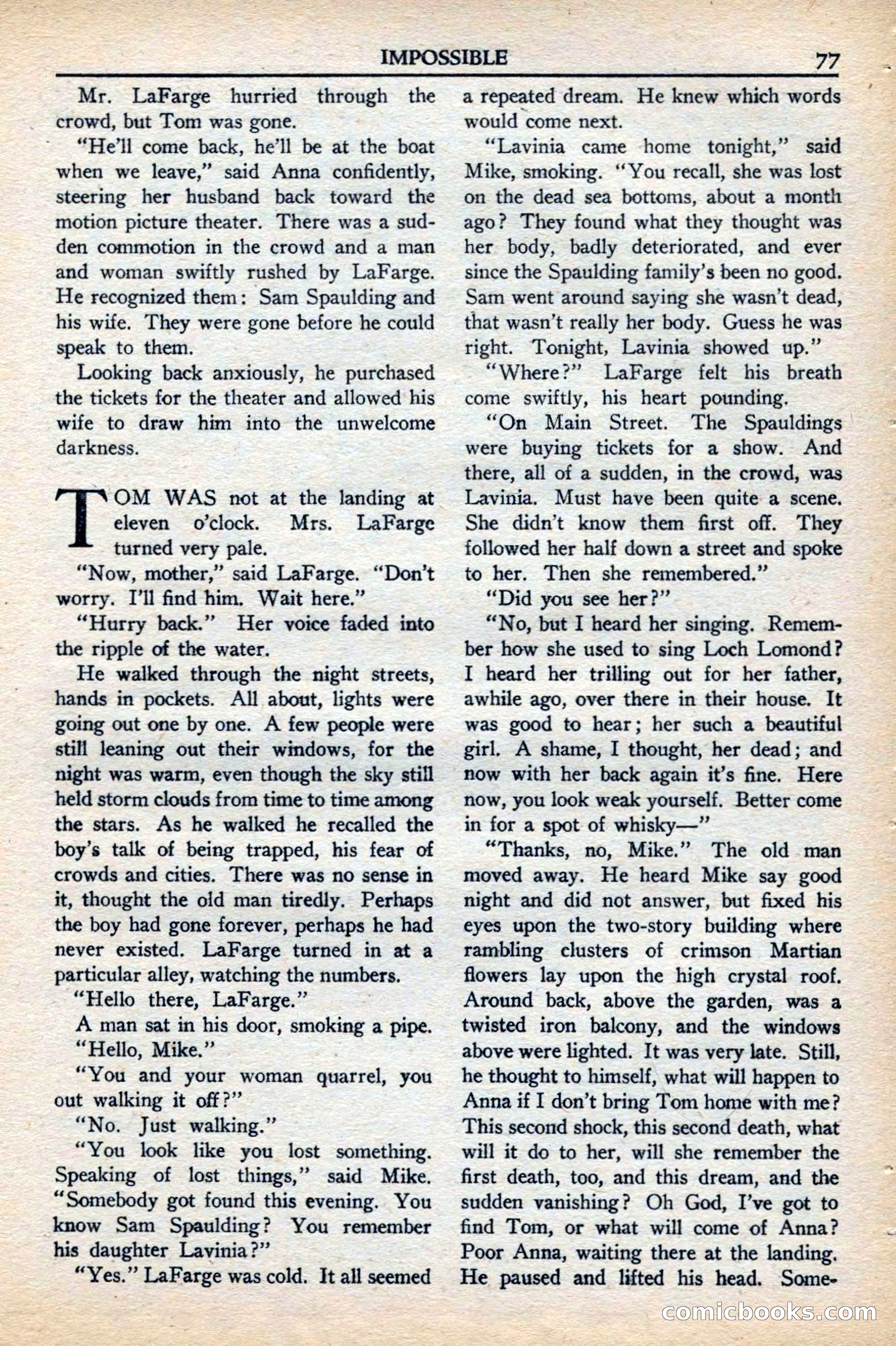 Super Science Stories, November 1949 — page 77 of 132