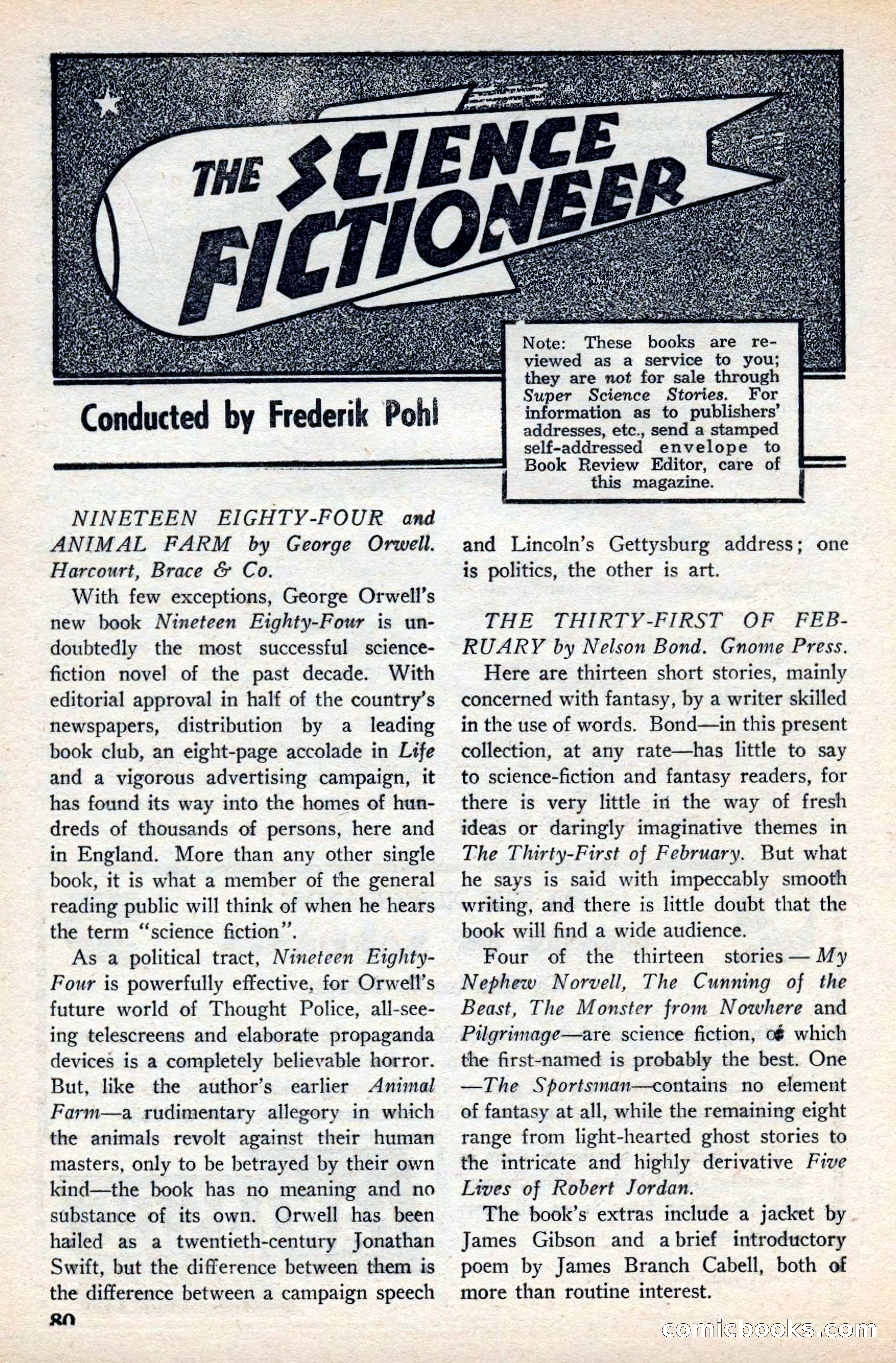 Super Science Stories, November 1949 — page 80 of 132