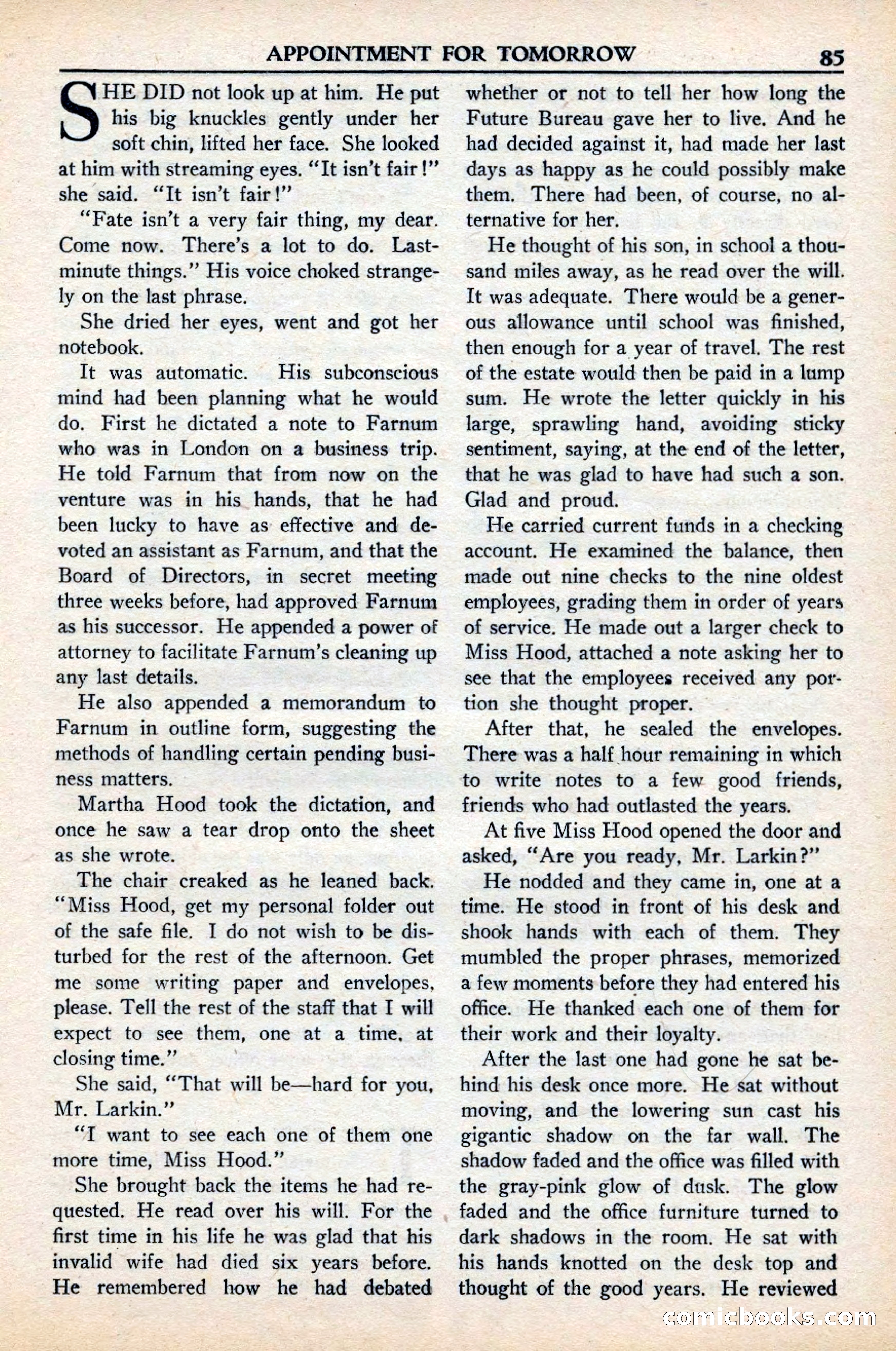 Super Science Stories, November 1949 — page 85 of 132