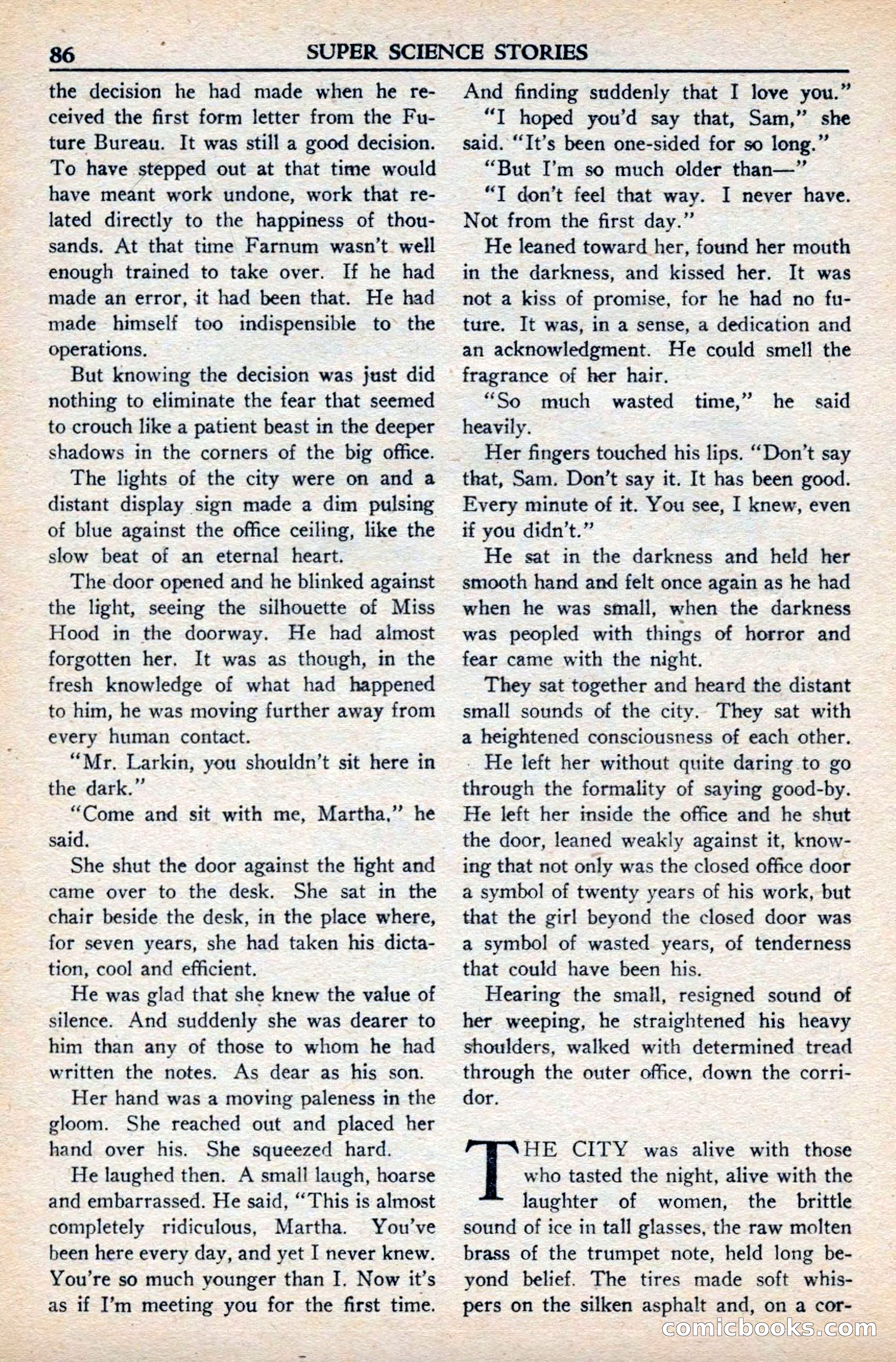 Super Science Stories, November 1949 — page 86 of 132