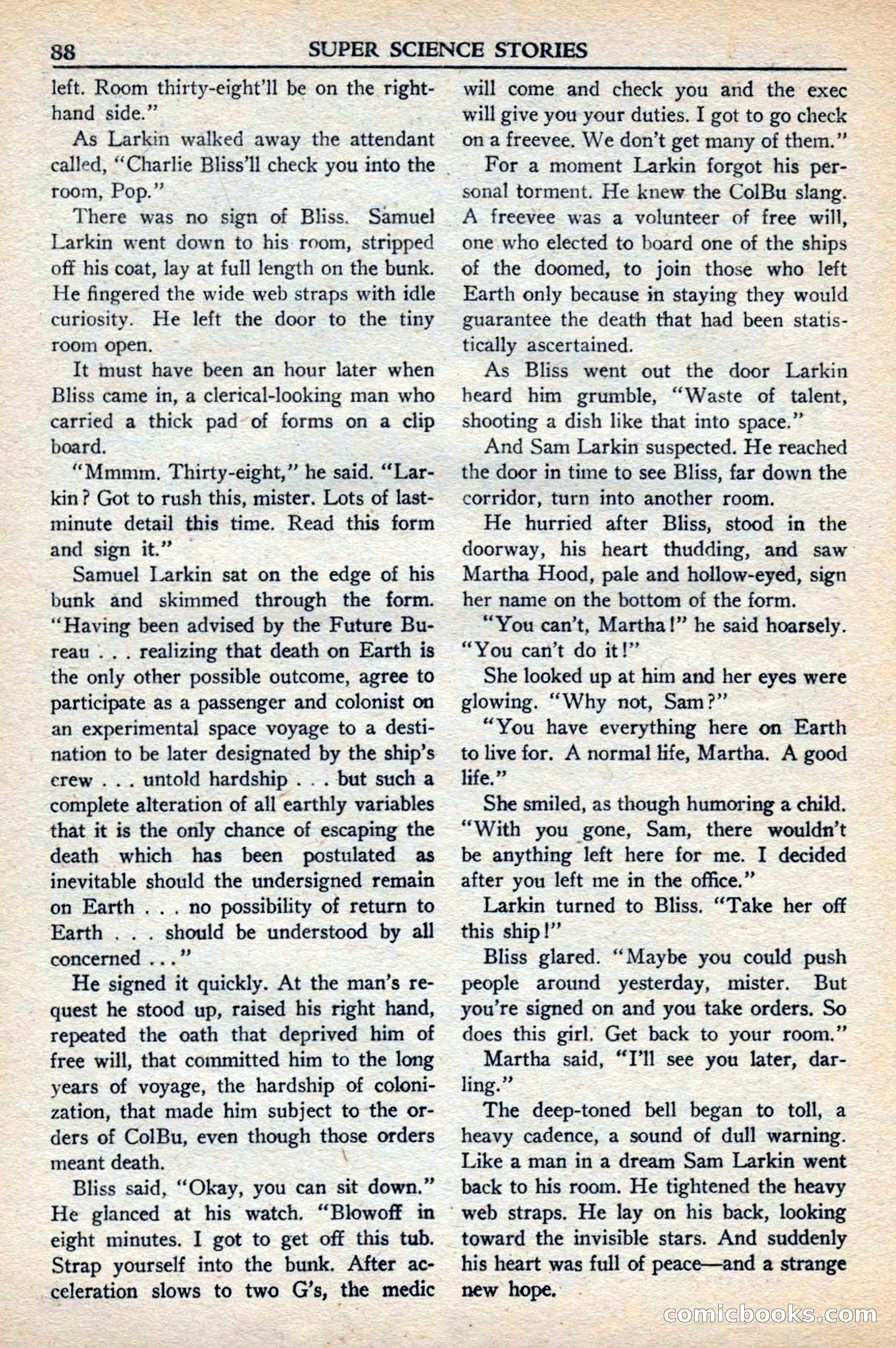 Super Science Stories, November 1949 — page 88 of 132