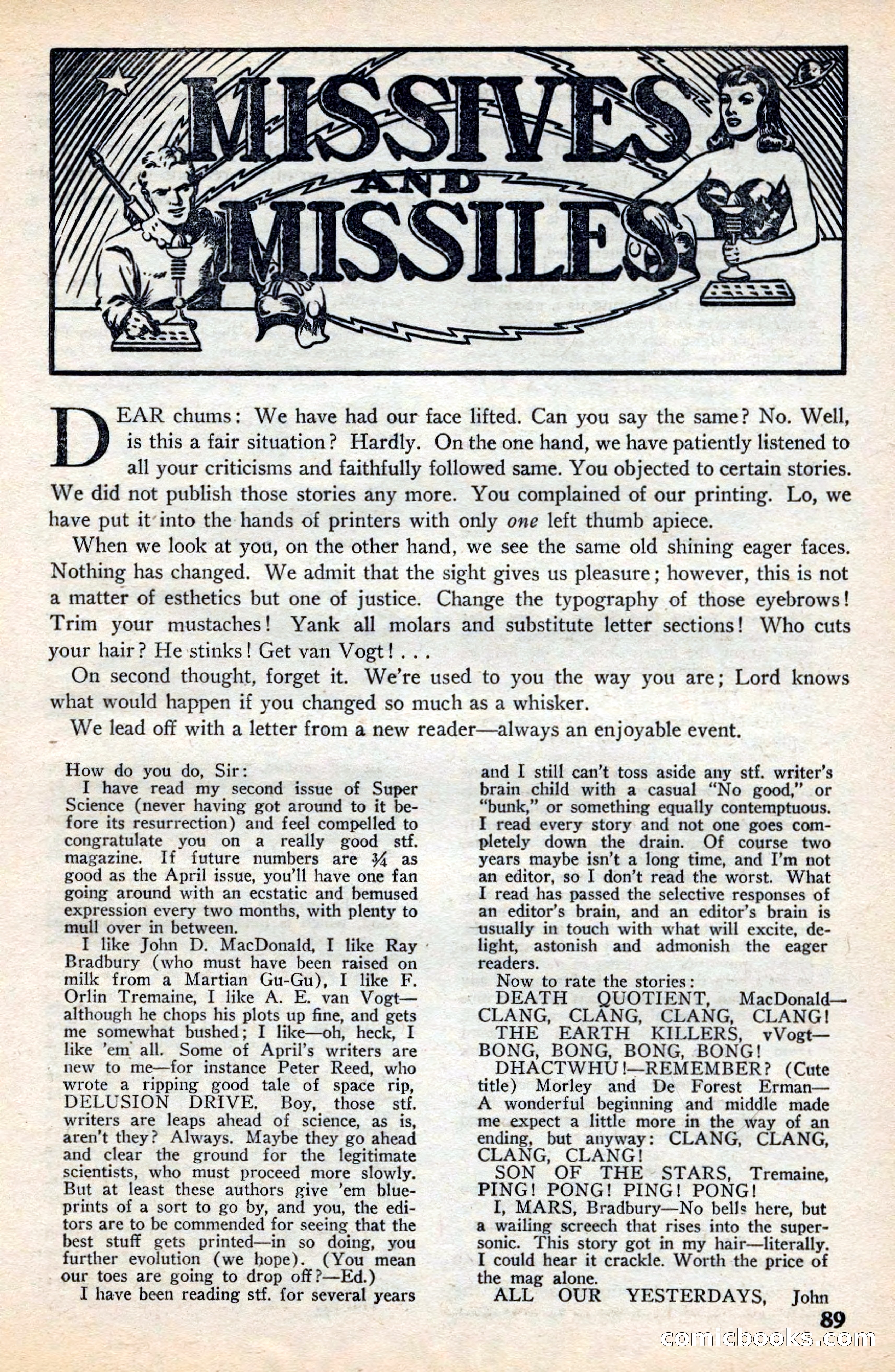 Super Science Stories, November 1949 — page 89 of 132