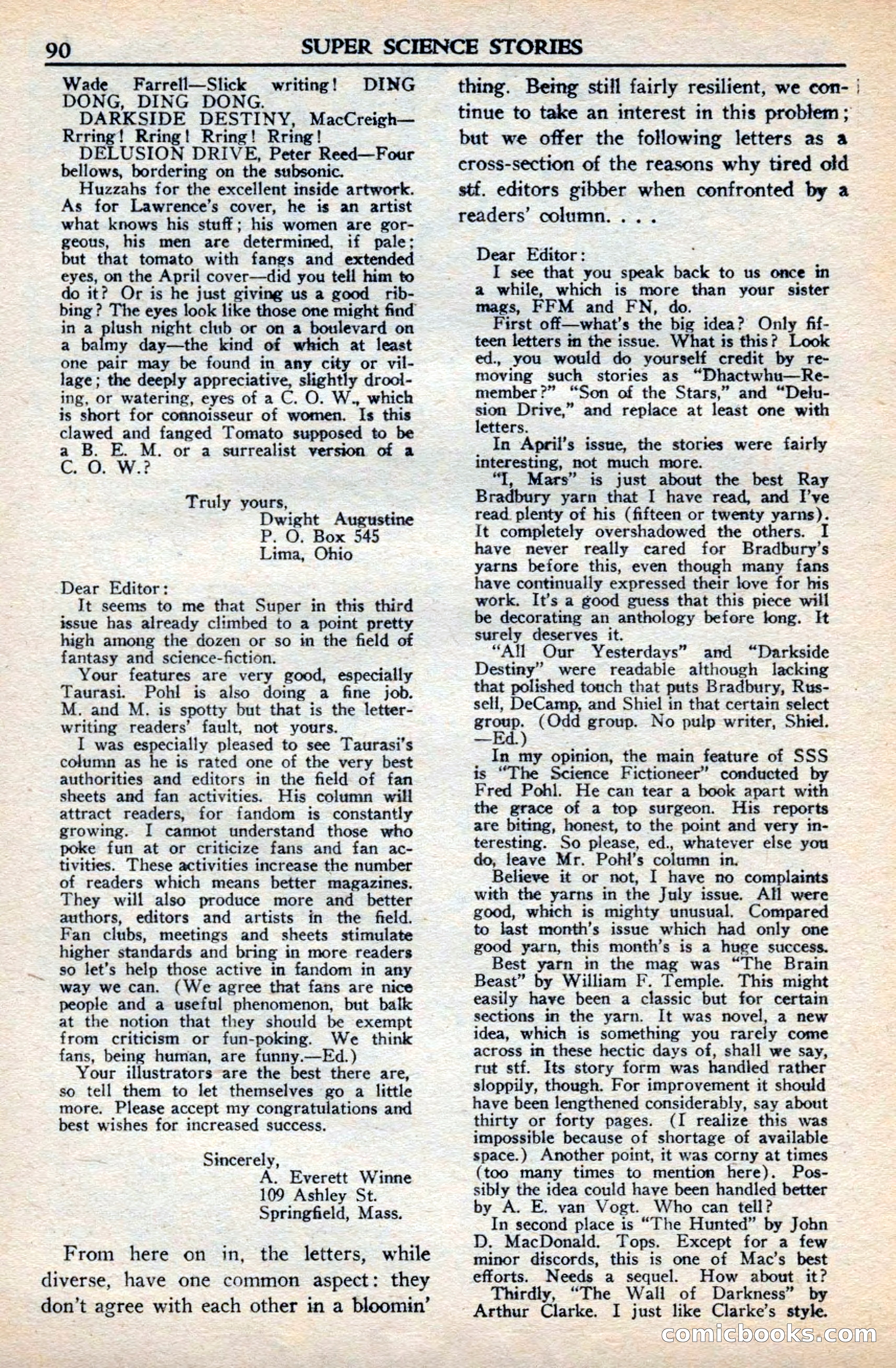 Super Science Stories, November 1949 — page 90 of 132