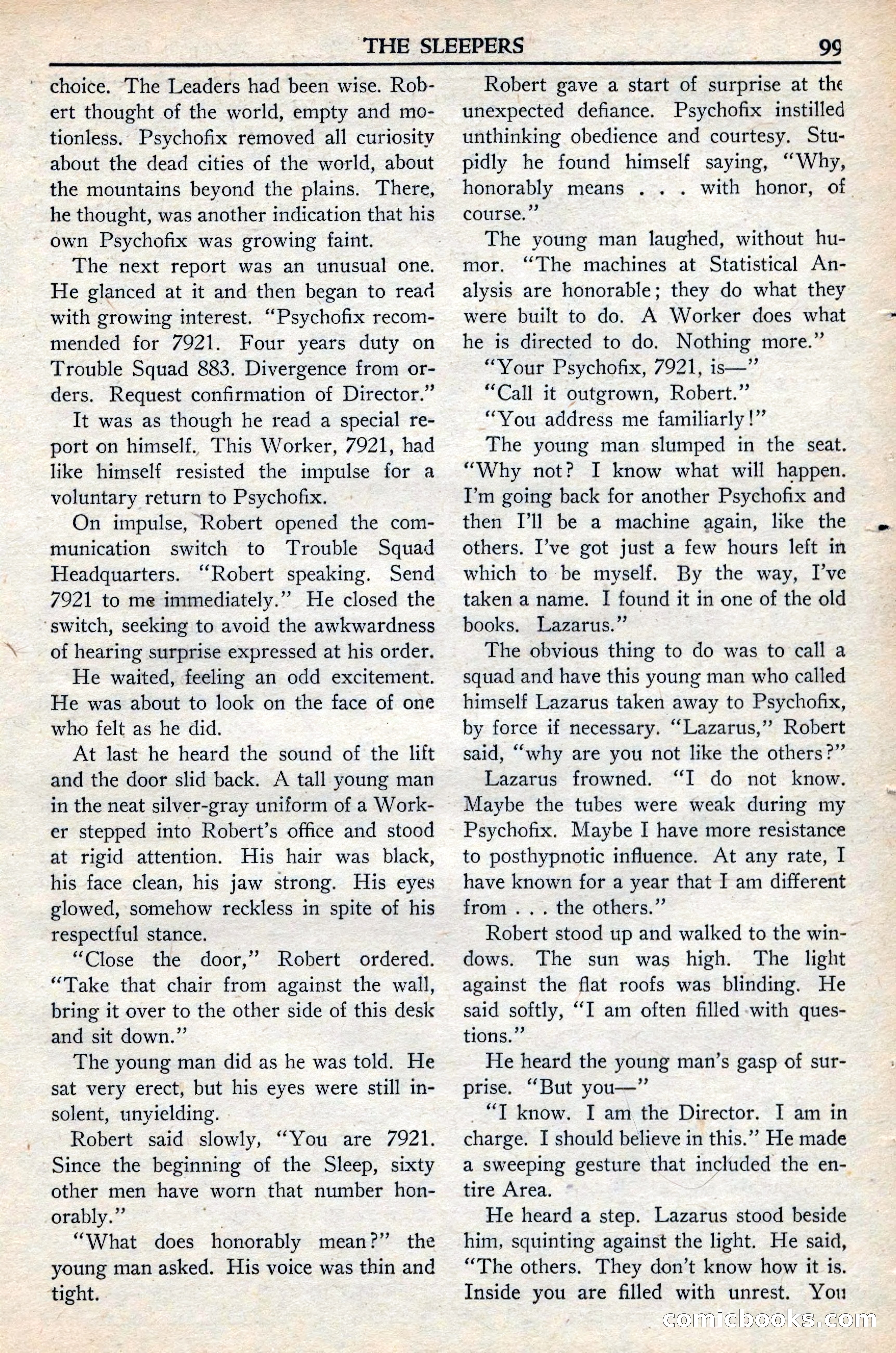 Super Science Stories, November 1949 — page 99 of 132