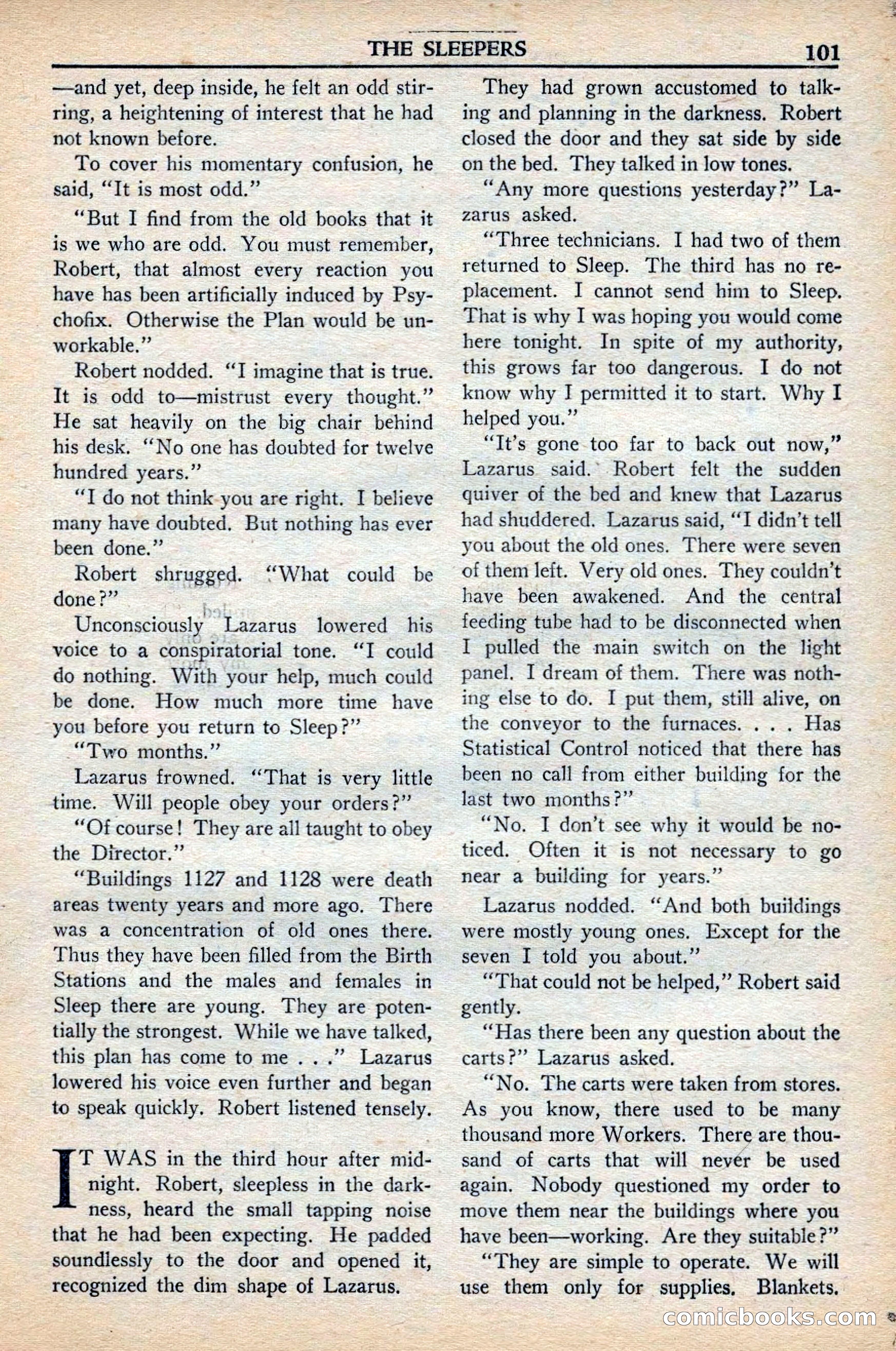 Super Science Stories, November 1949 — page 101 of 132