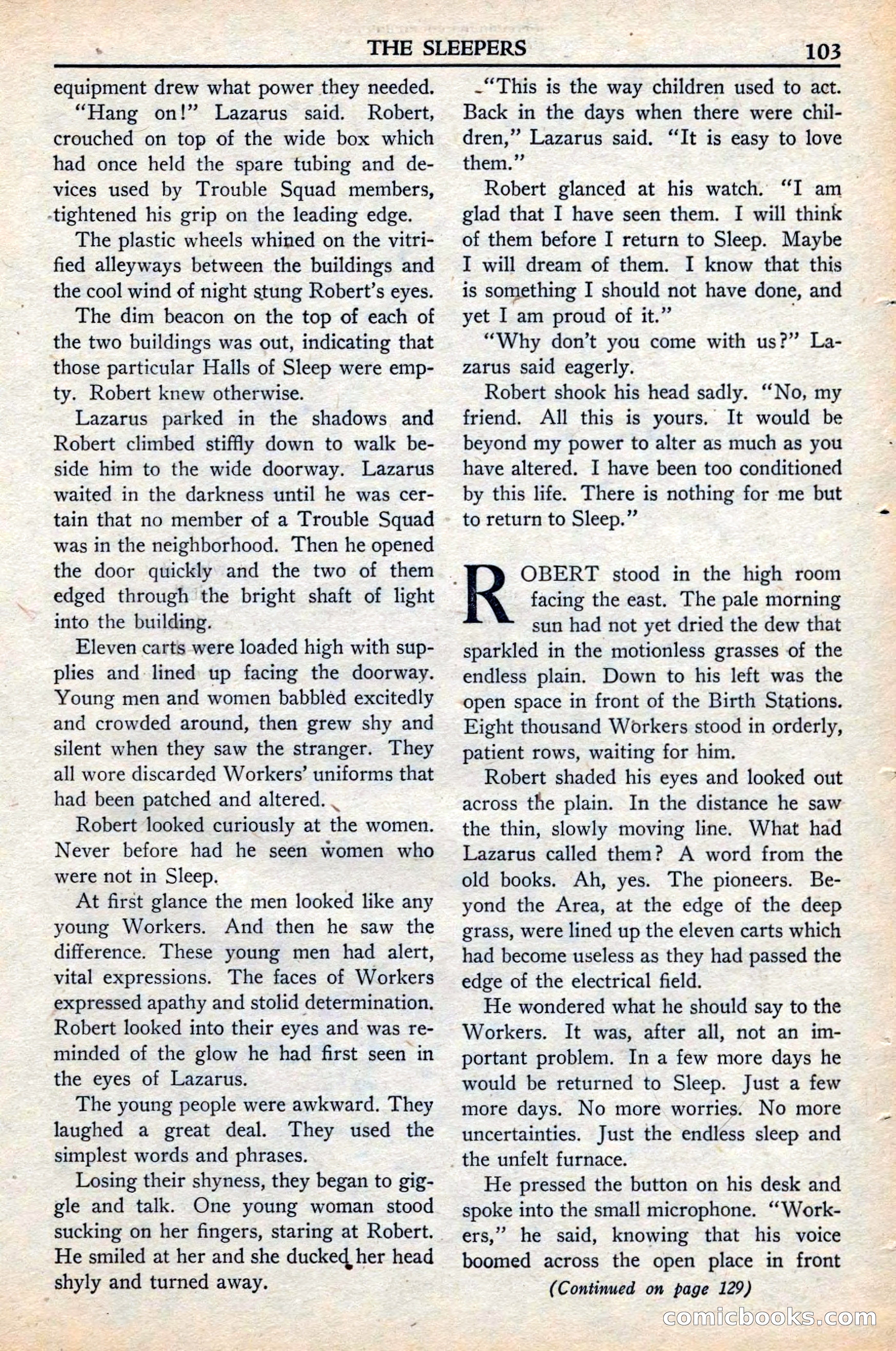 Super Science Stories, November 1949 — page 103 of 132