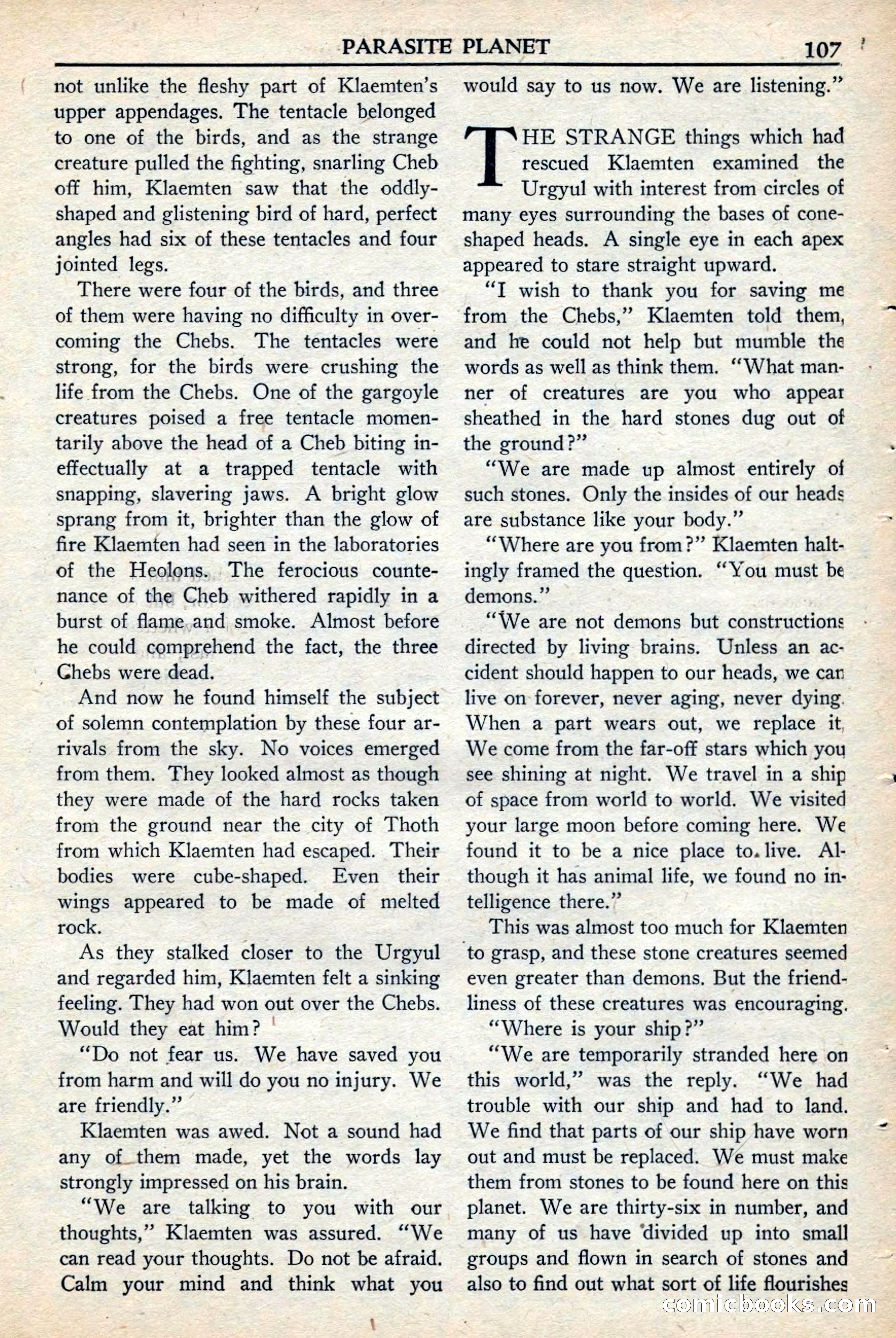 Super Science Stories, November 1949 — page 107 of 132