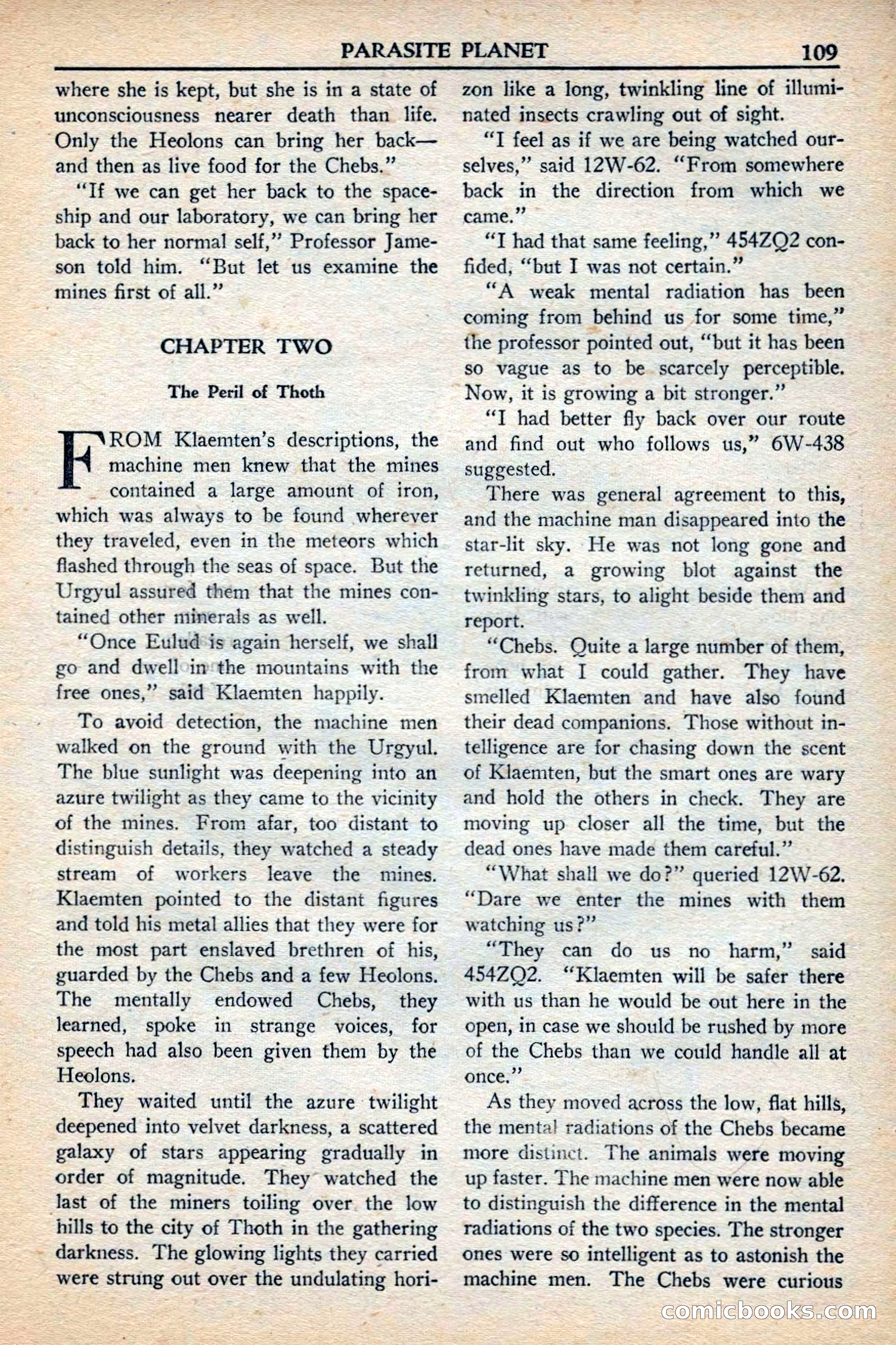 Super Science Stories, November 1949 — page 109 of 132
