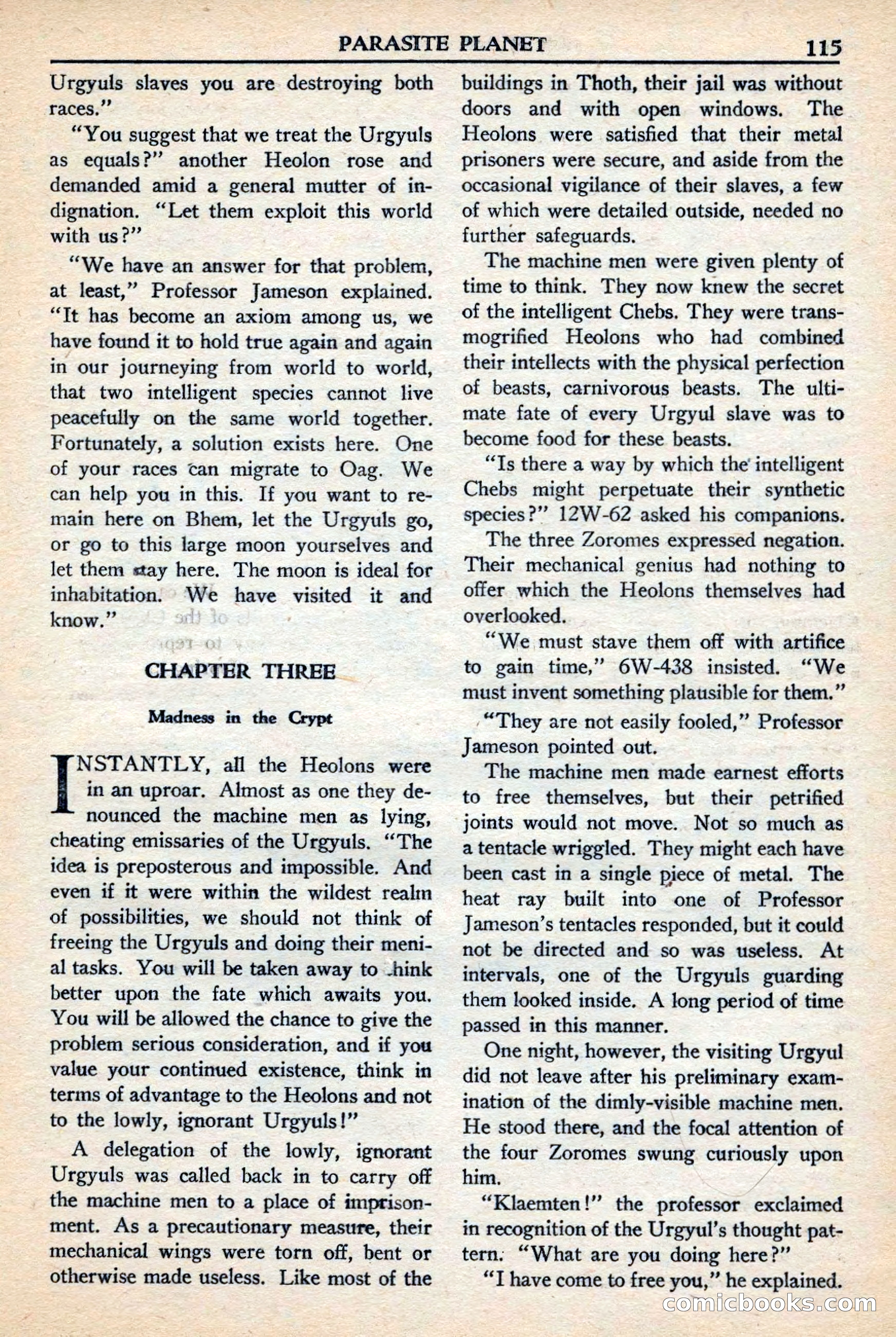 Super Science Stories, November 1949 — page 115 of 132