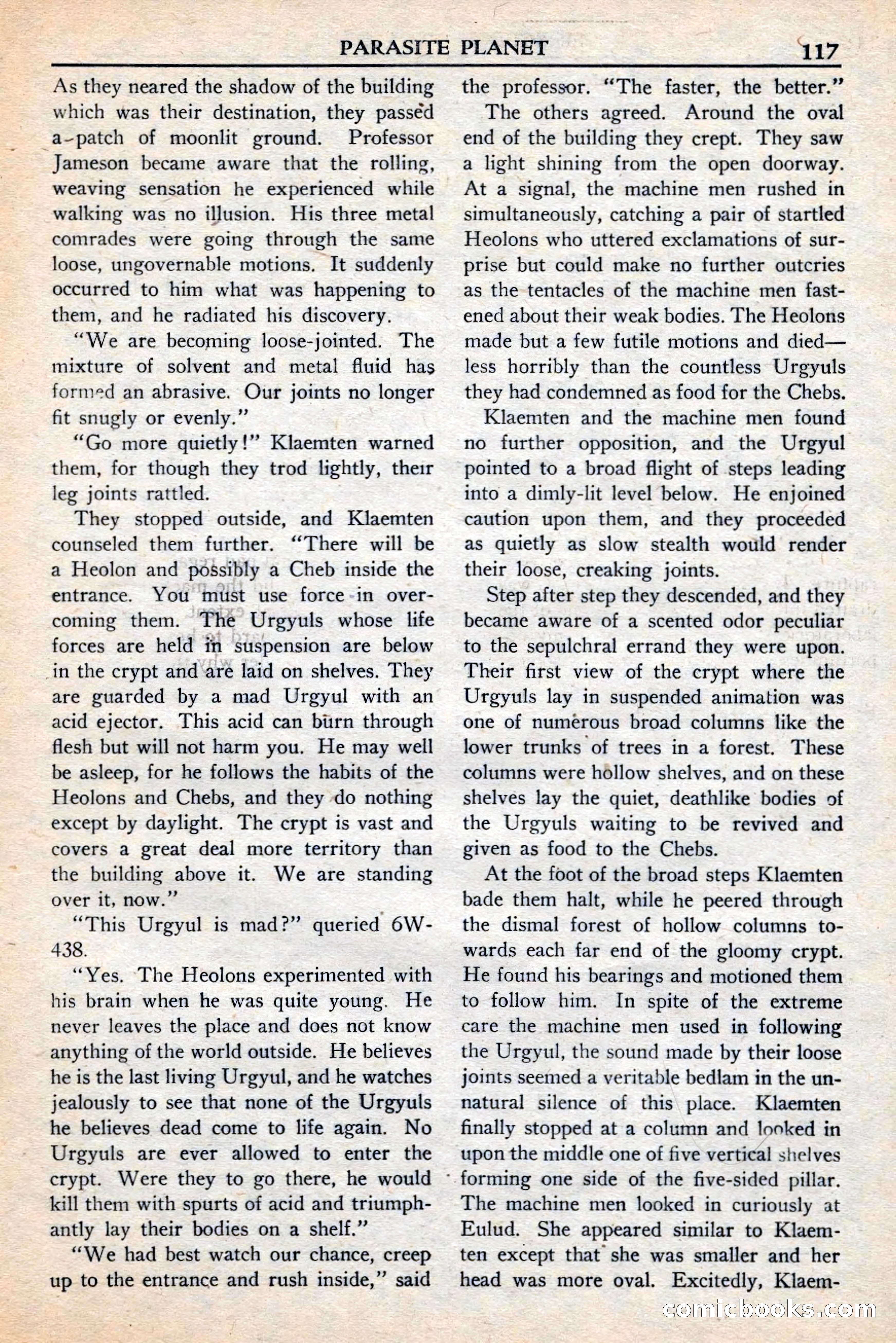 Super Science Stories, November 1949 — page 117 of 132