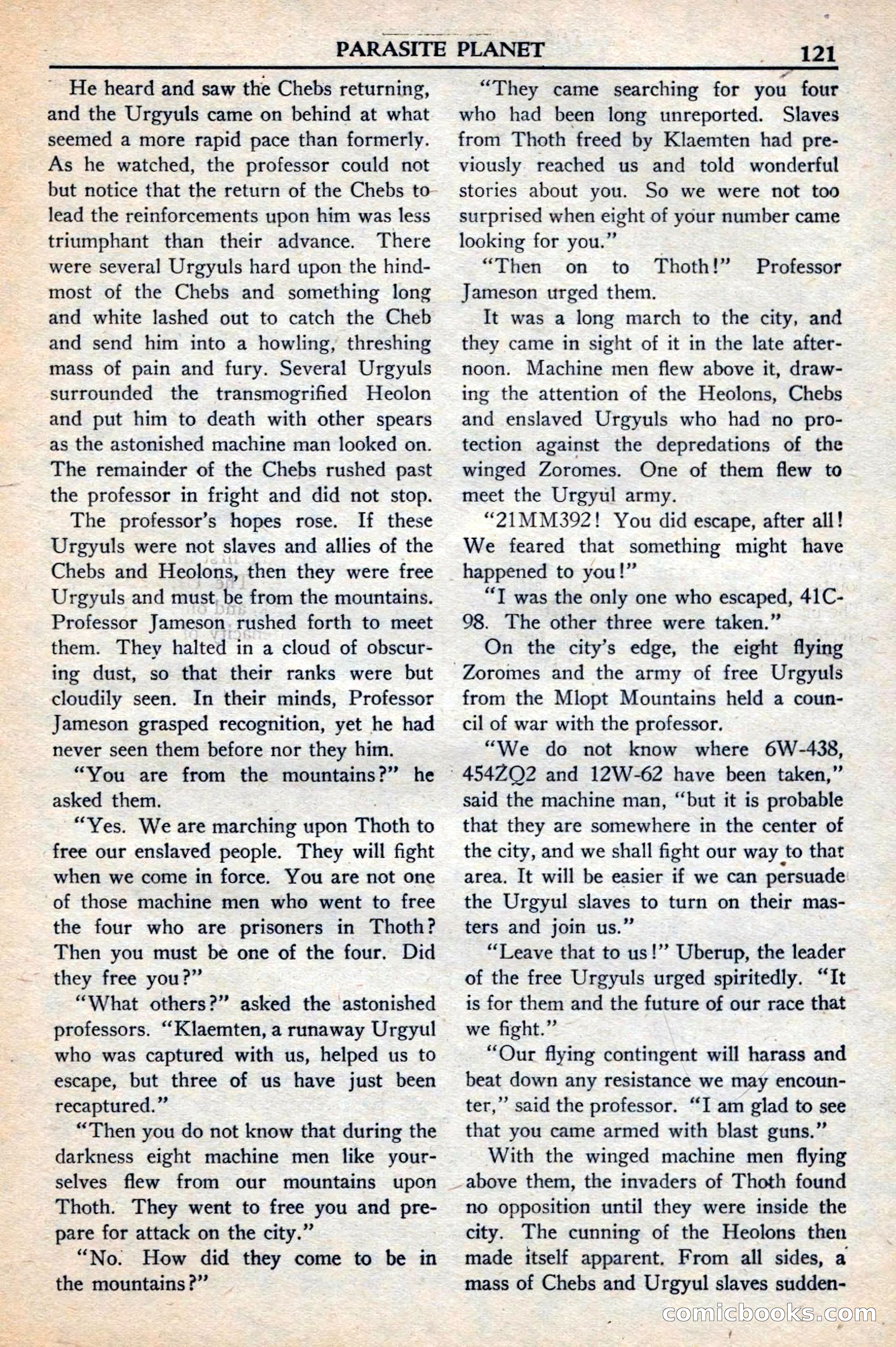 Super Science Stories, November 1949 — page 121 of 132