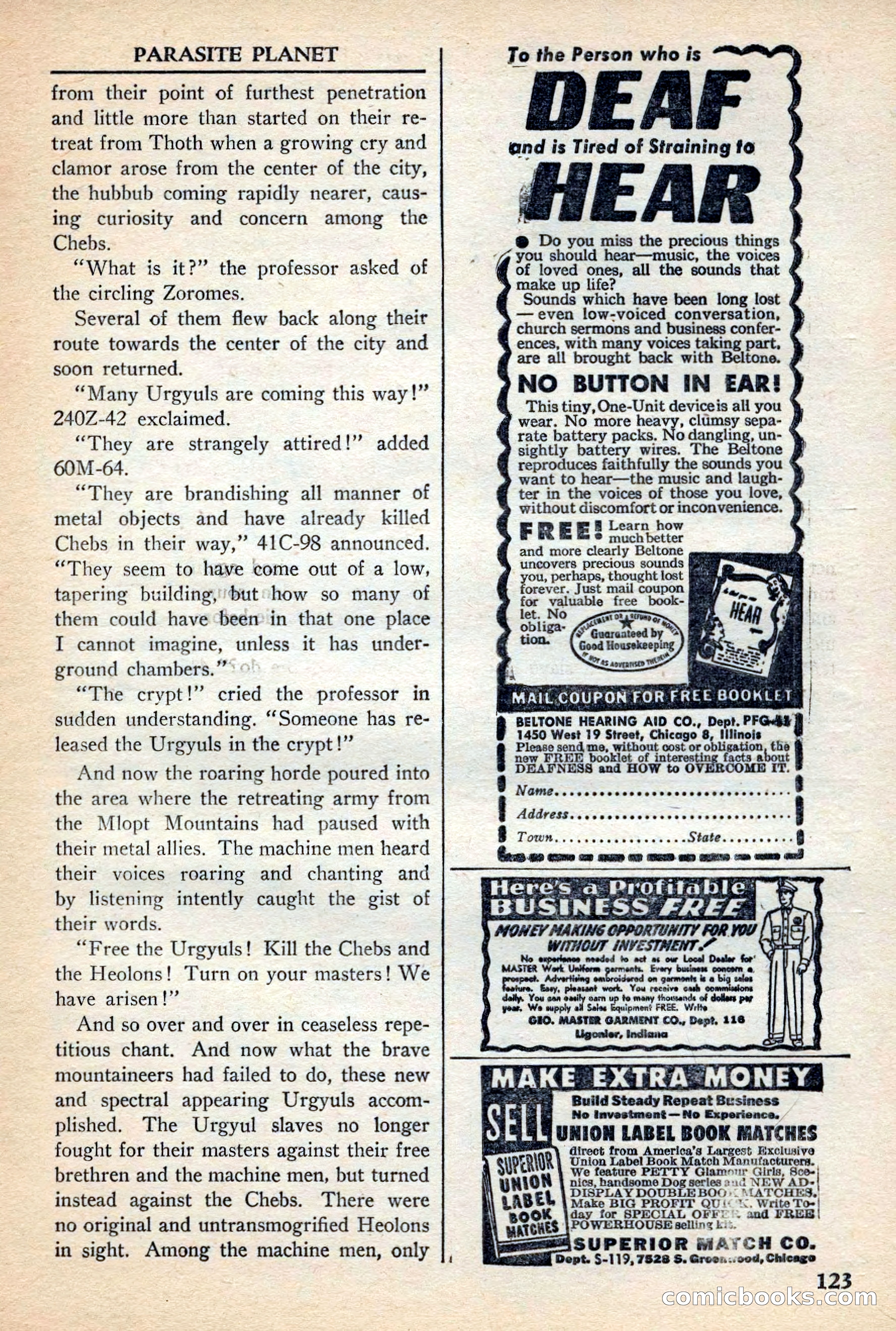 Super Science Stories, November 1949 — page 123 of 132