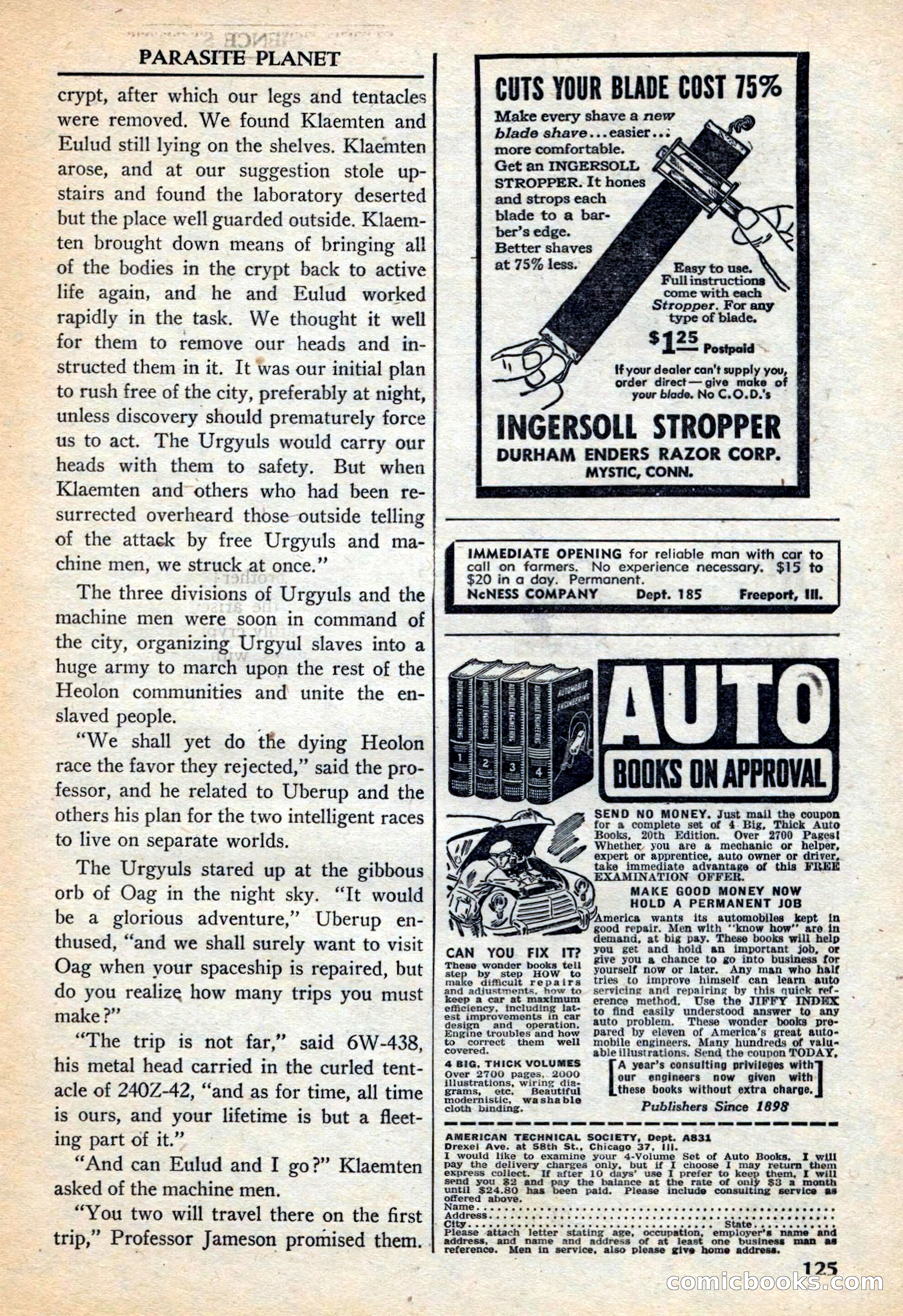 Super Science Stories, November 1949 — page 125 of 132