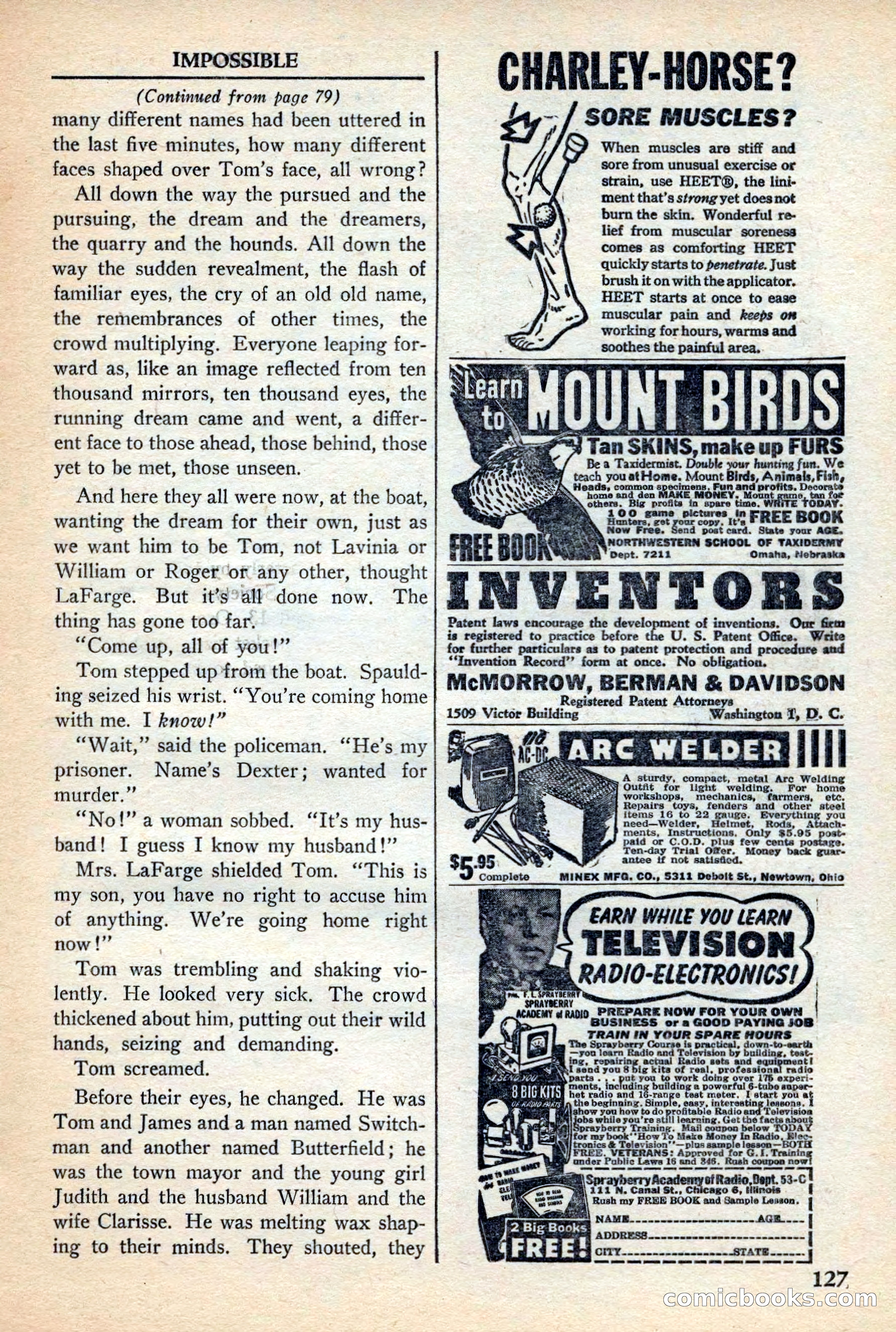 Super Science Stories, November 1949 — page 127 of 132