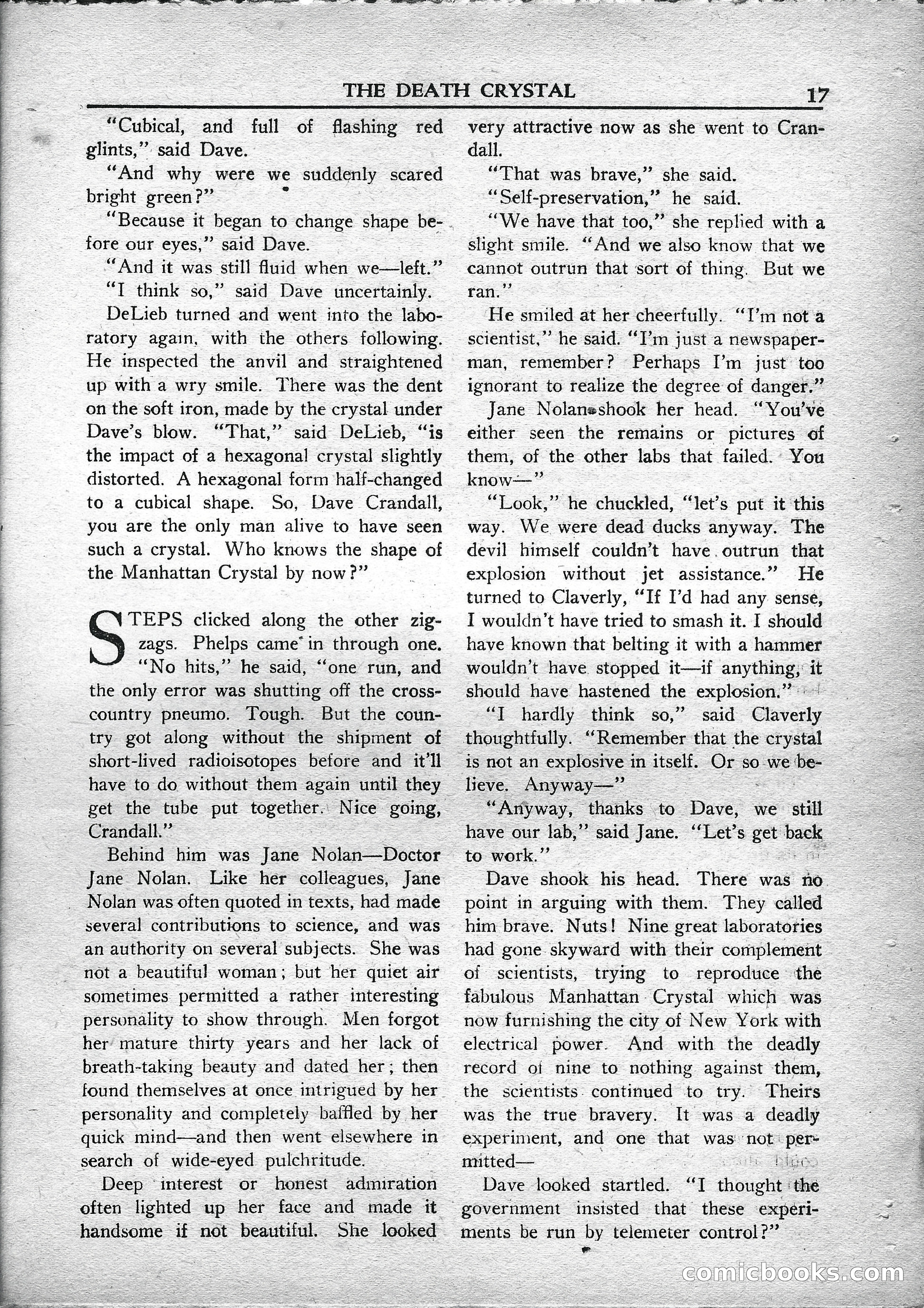 Super Science Stories, May 1950 — page 17 of 132