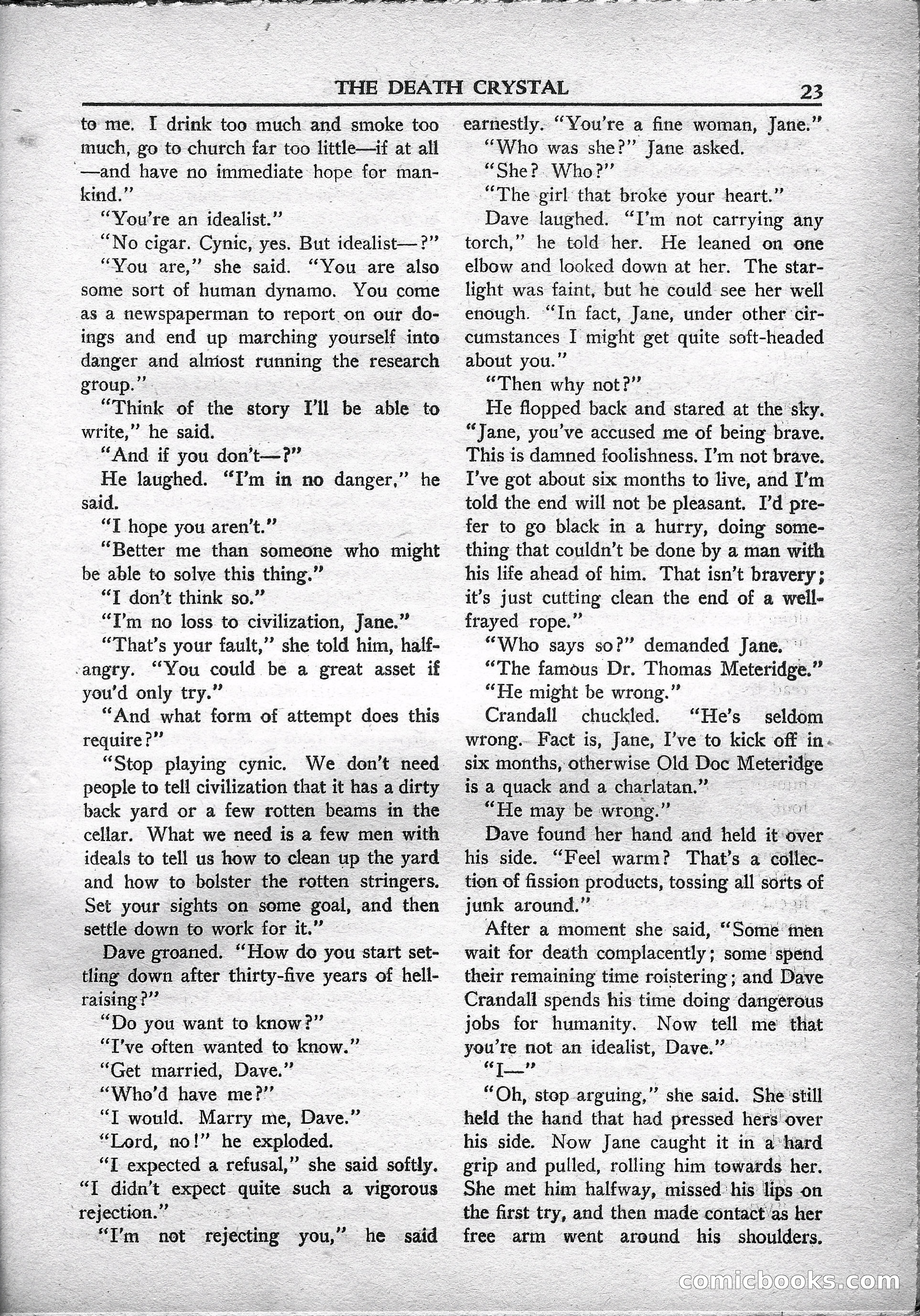 Super Science Stories, May 1950 — page 23 of 132