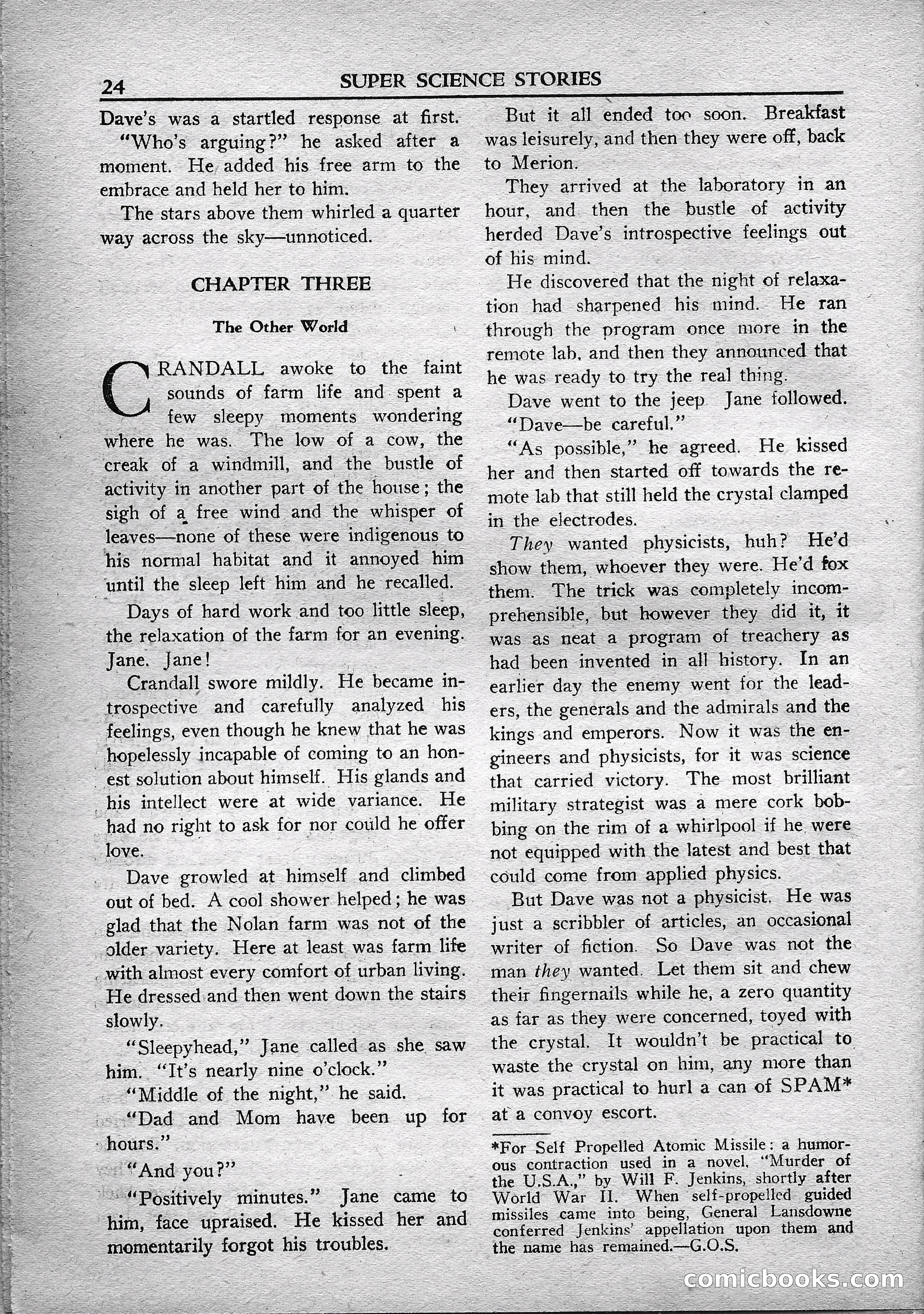 Super Science Stories, May 1950 — page 24 of 132