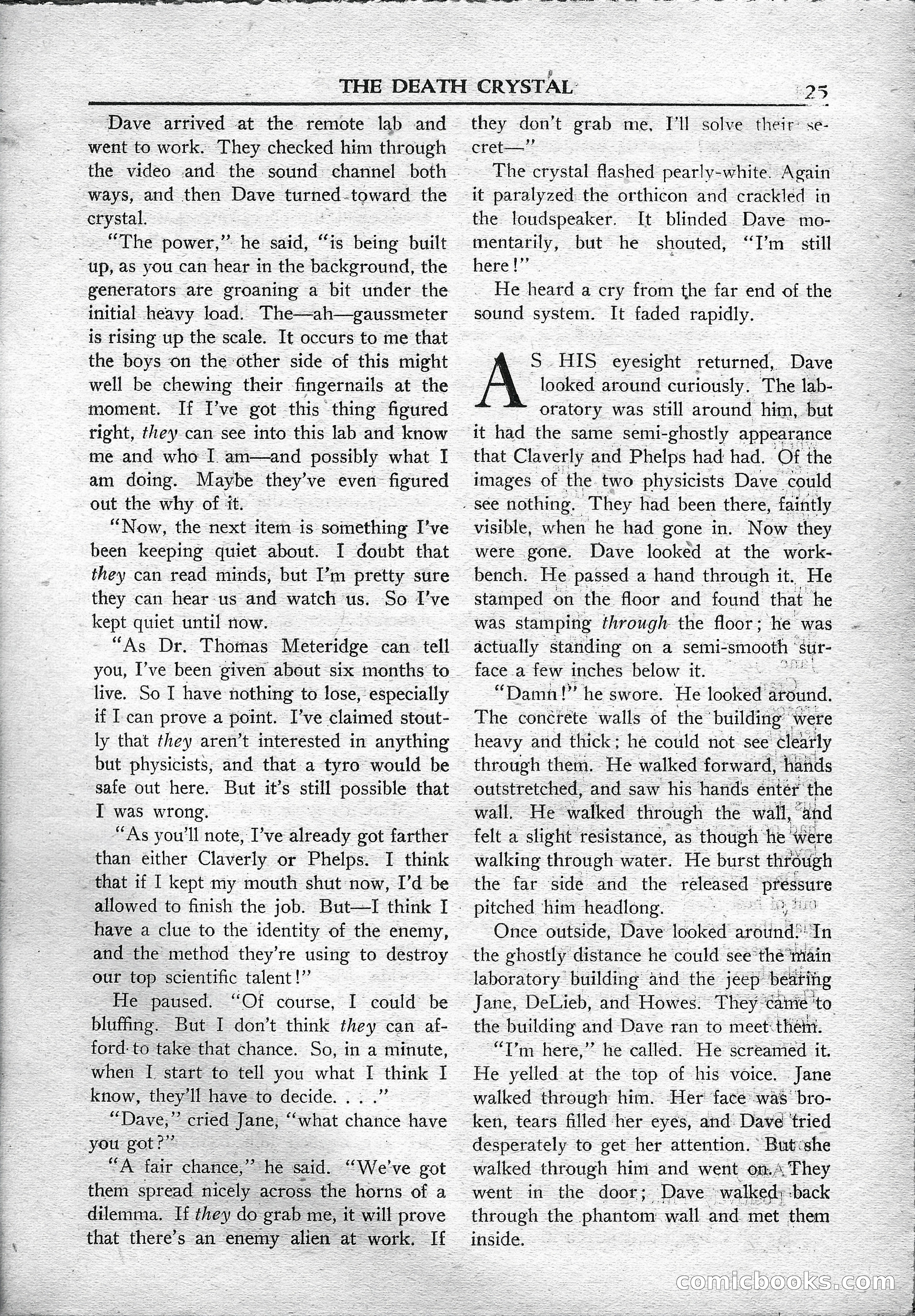 Super Science Stories, May 1950 — page 25 of 132