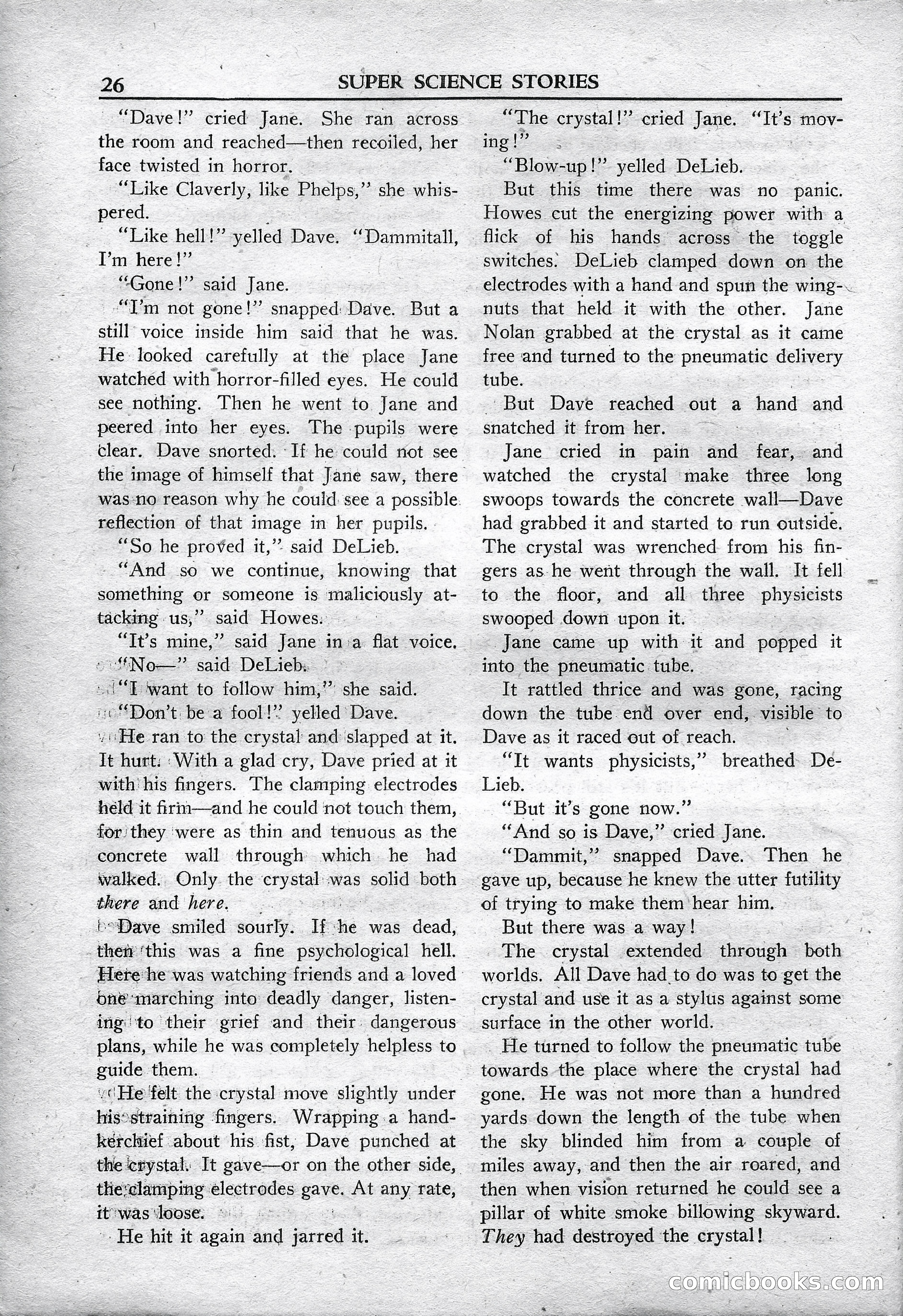Super Science Stories, May 1950 — page 26 of 132