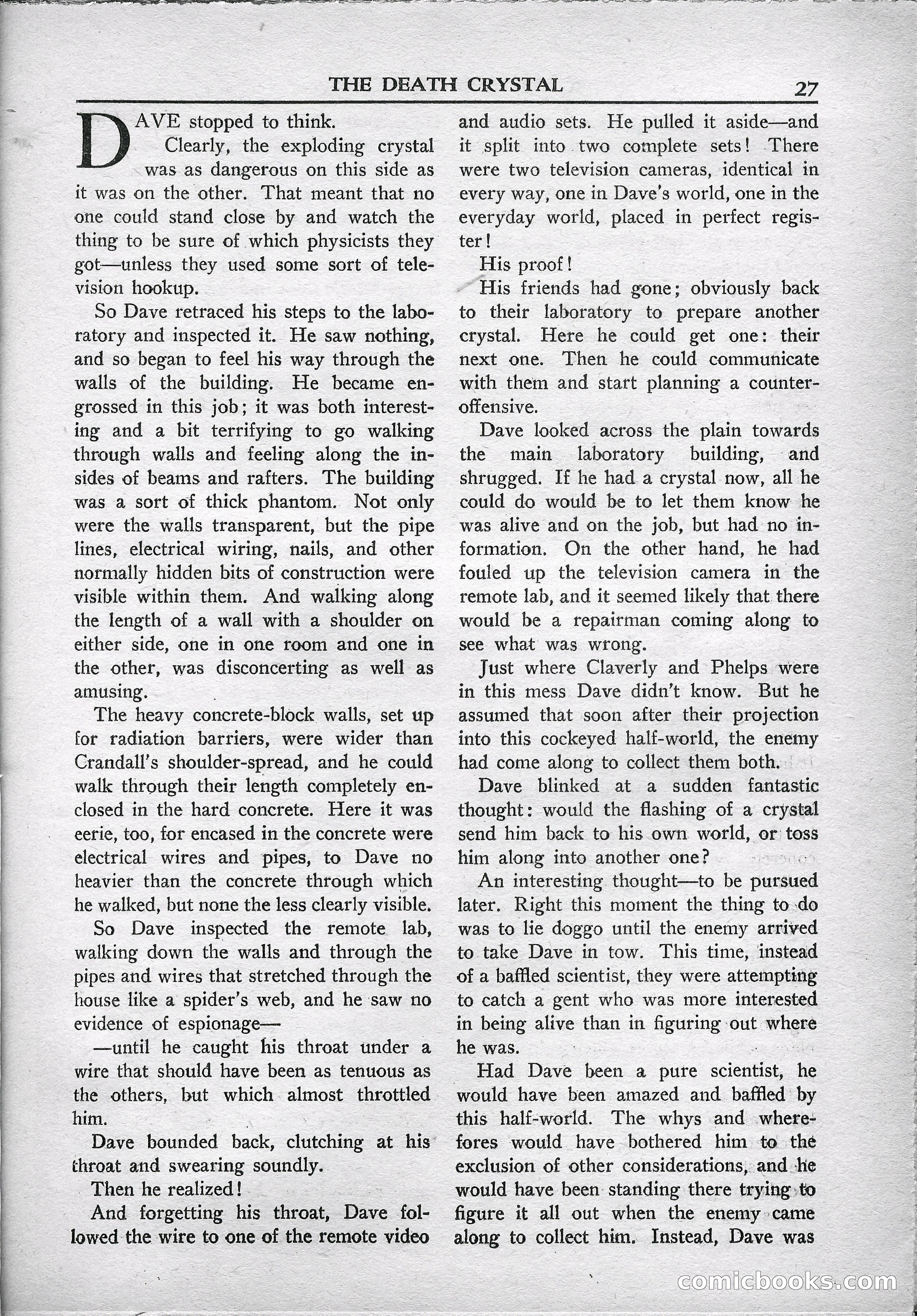 Super Science Stories, May 1950 — page 27 of 132