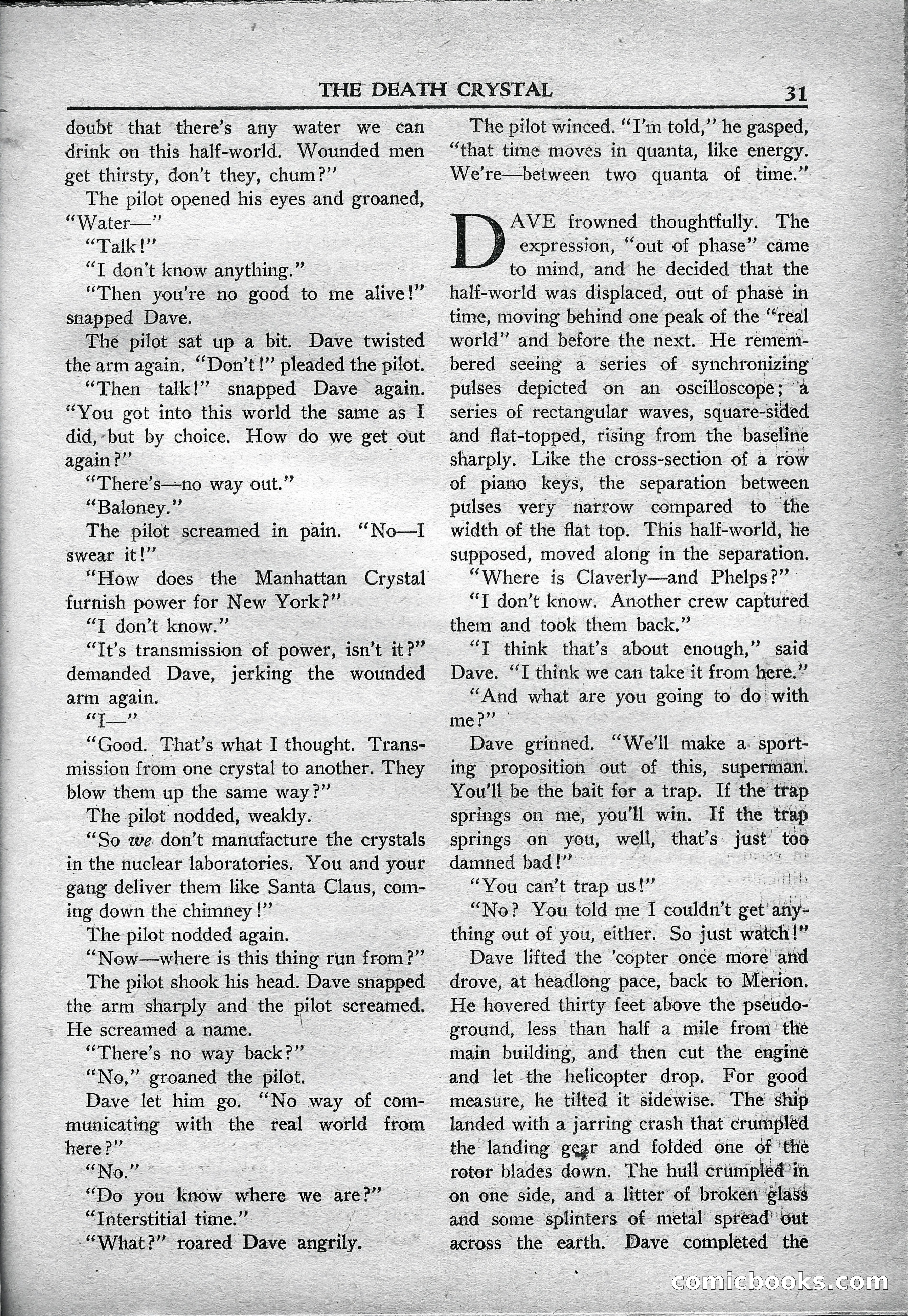 Super Science Stories, May 1950 — page 31 of 132