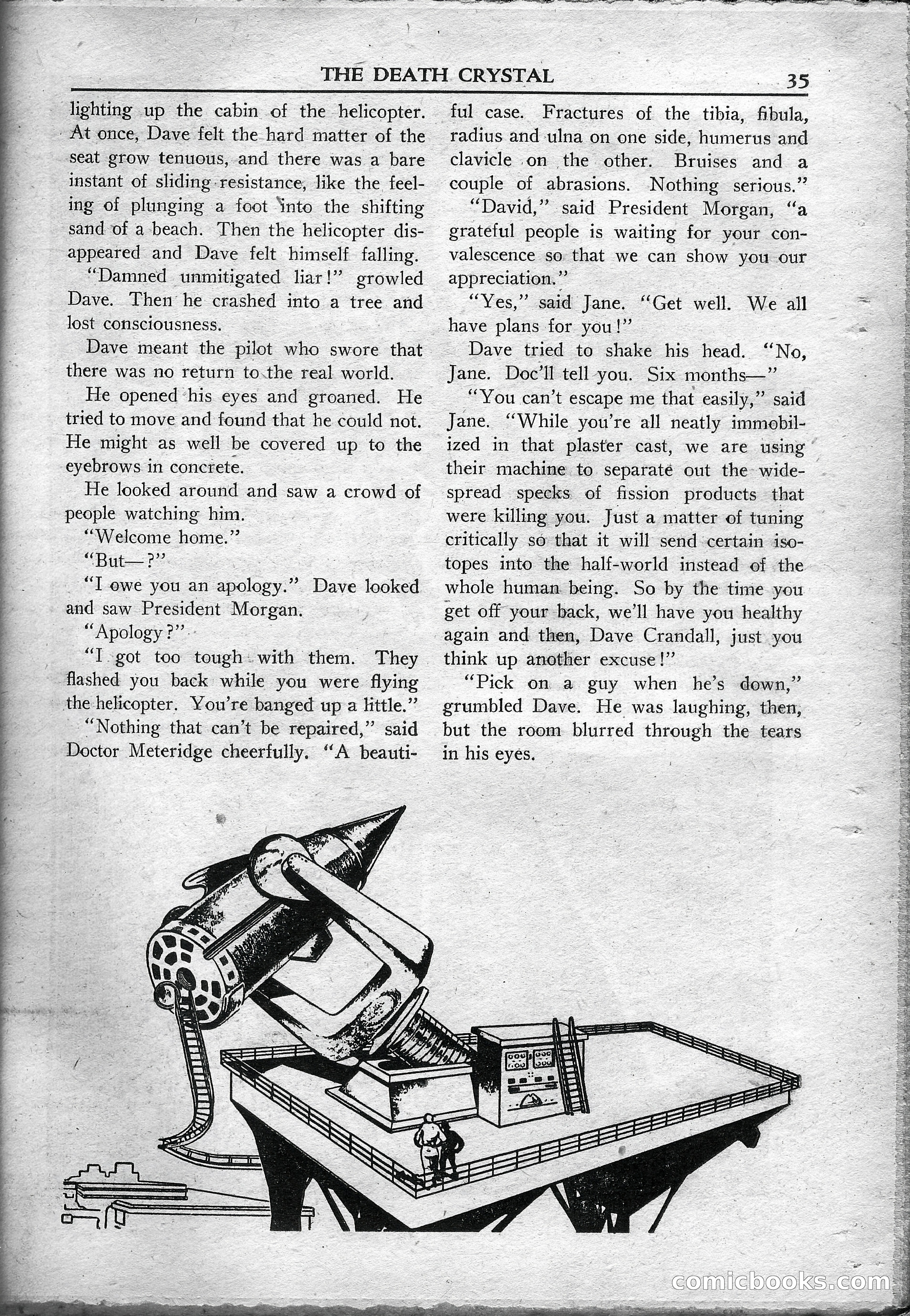 Super Science Stories, May 1950 — page 35 of 132