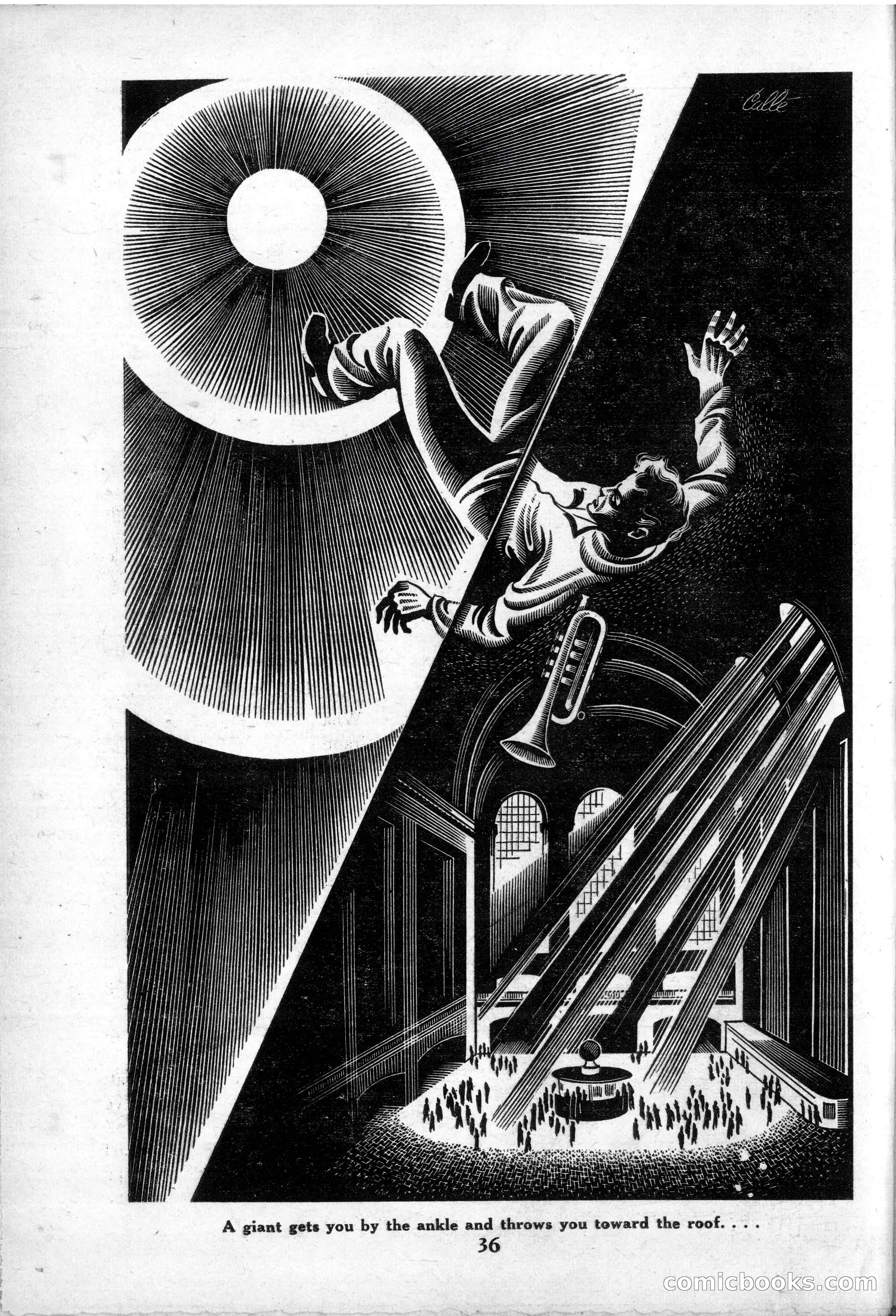 Super Science Stories, May 1950 — page 36 of 132