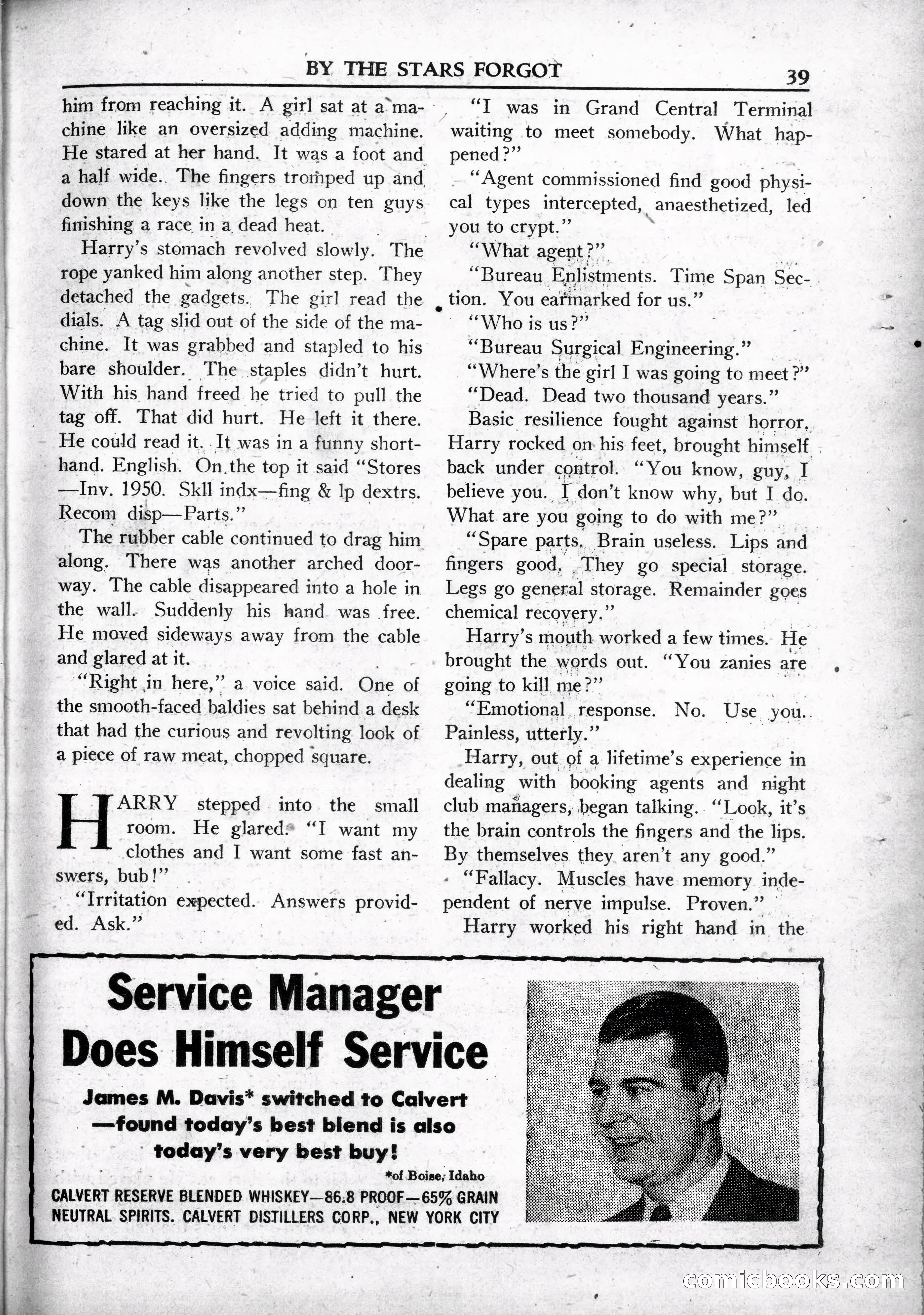 Super Science Stories, May 1950 — page 39 of 132