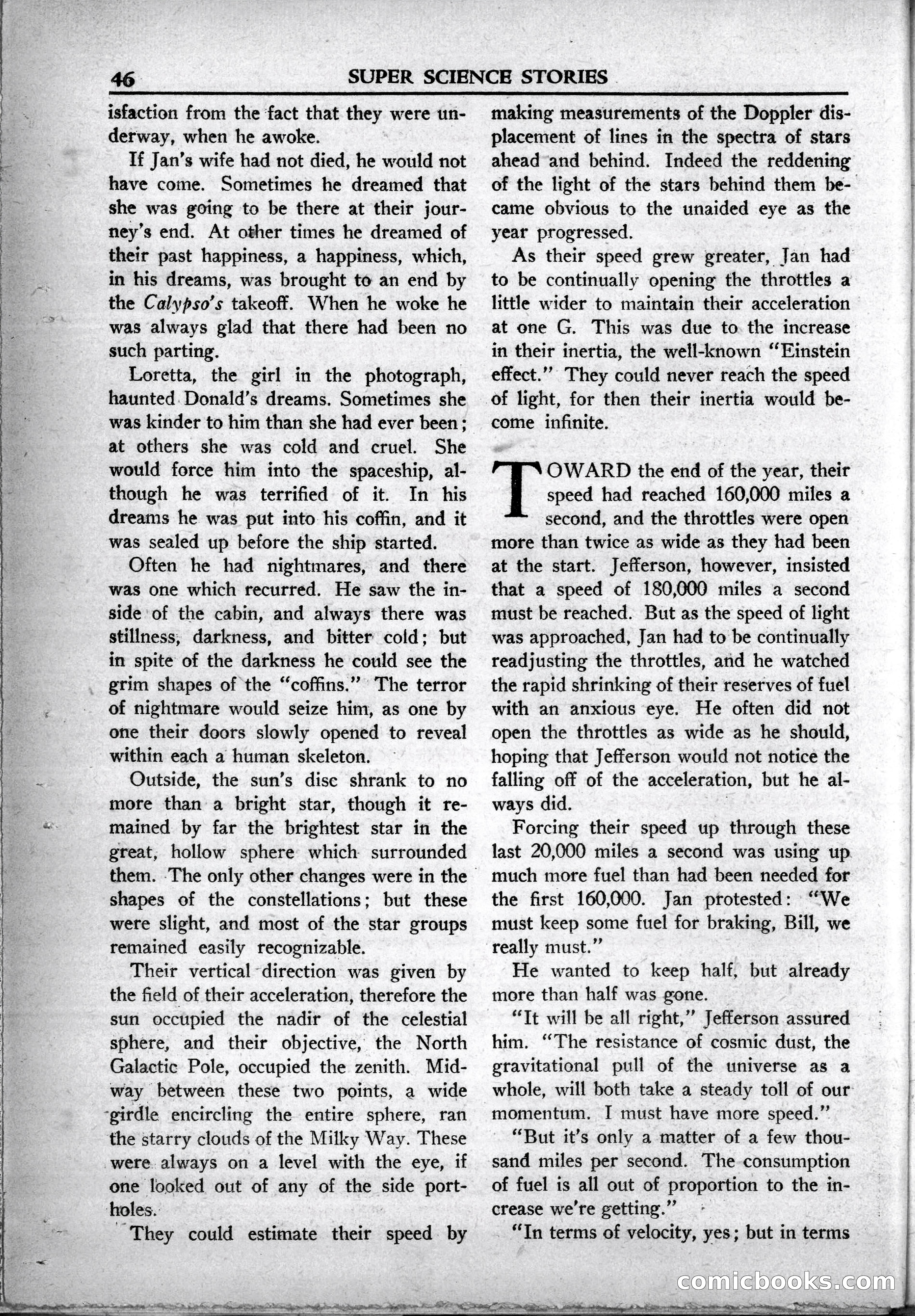 Super Science Stories, May 1950 — page 46 of 132