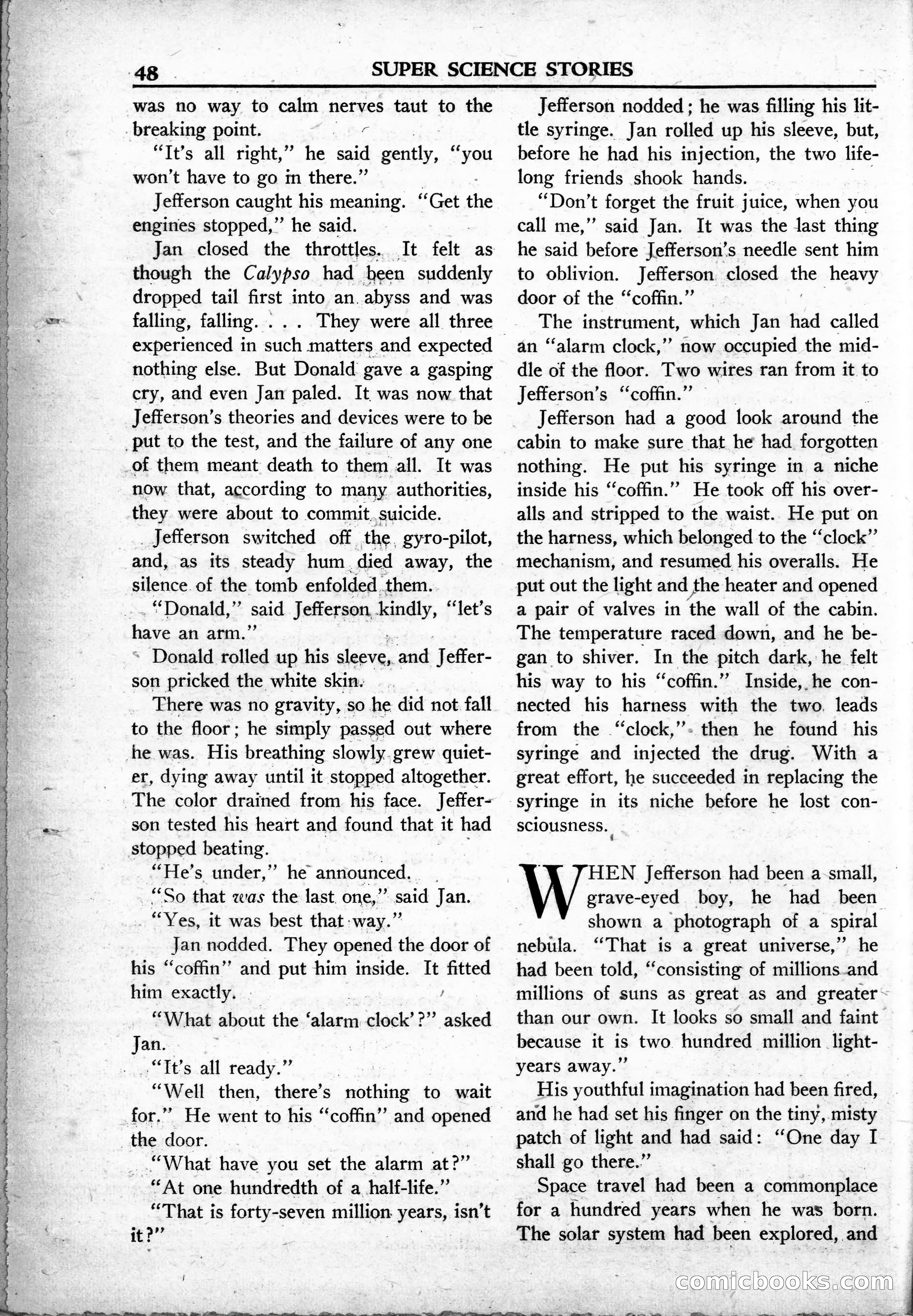 Super Science Stories, May 1950 — page 48 of 132