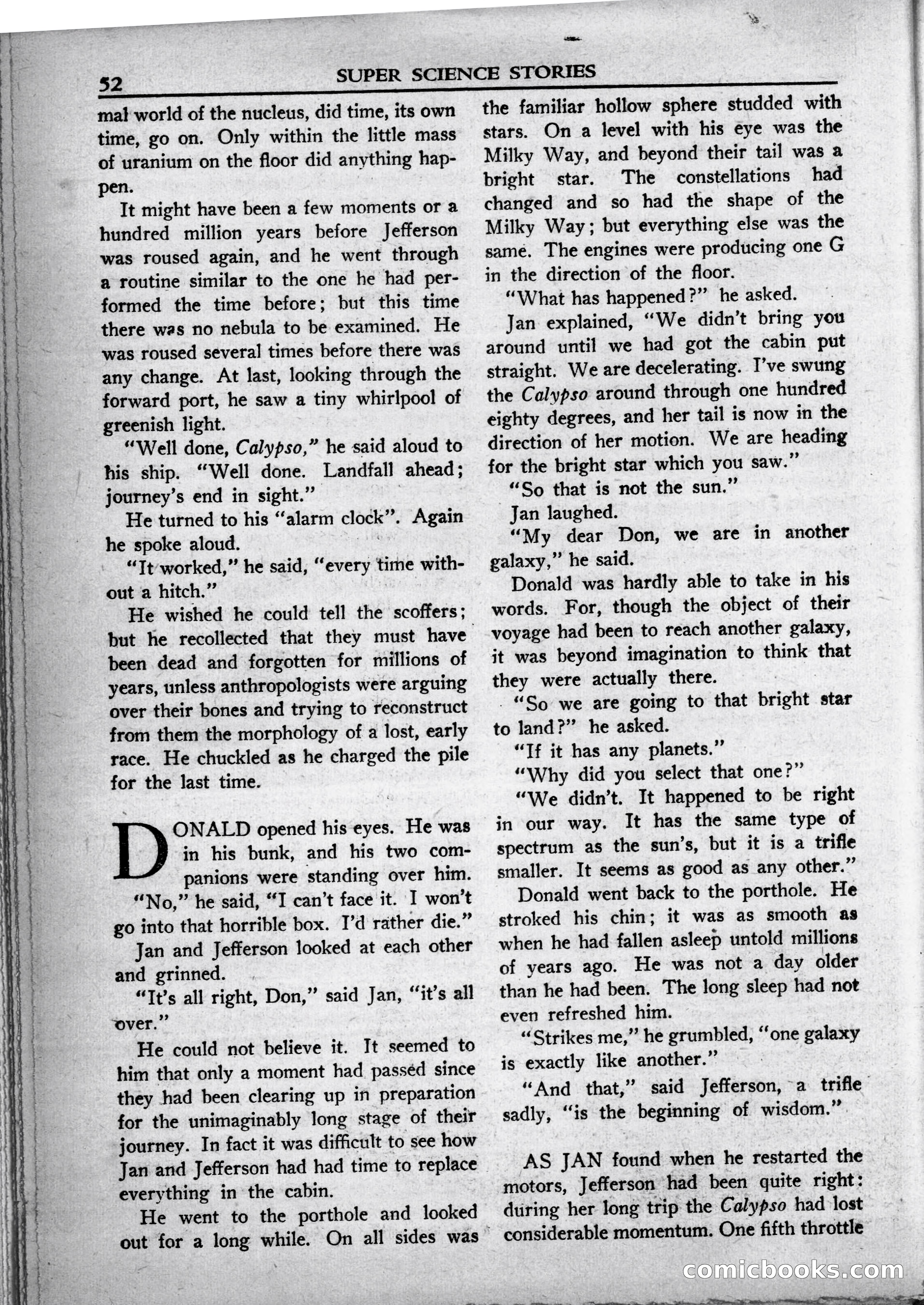 Super Science Stories, May 1950 — page 52 of 132