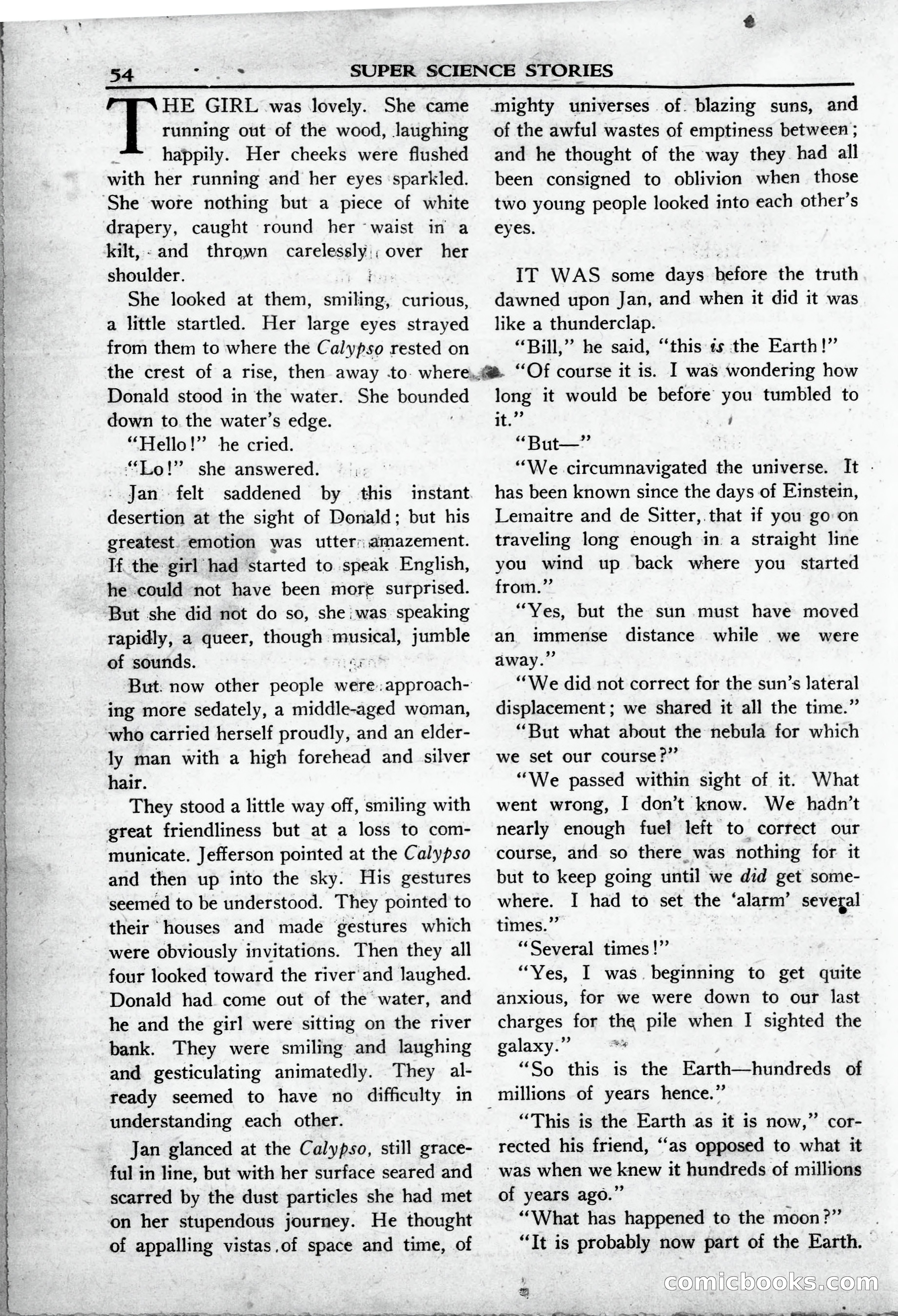 Super Science Stories, May 1950 — page 54 of 132