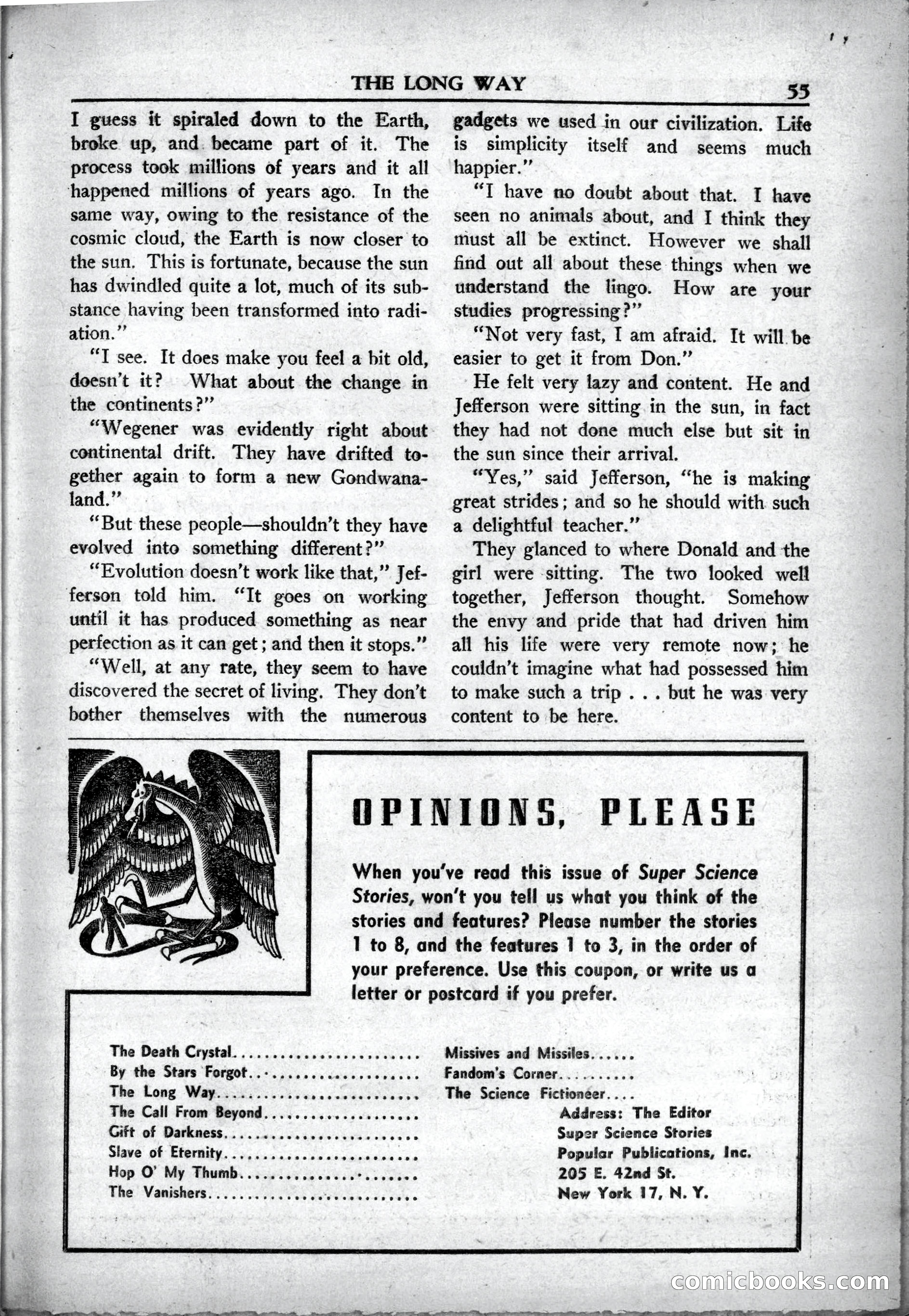 Super Science Stories, May 1950 — page 55 of 132