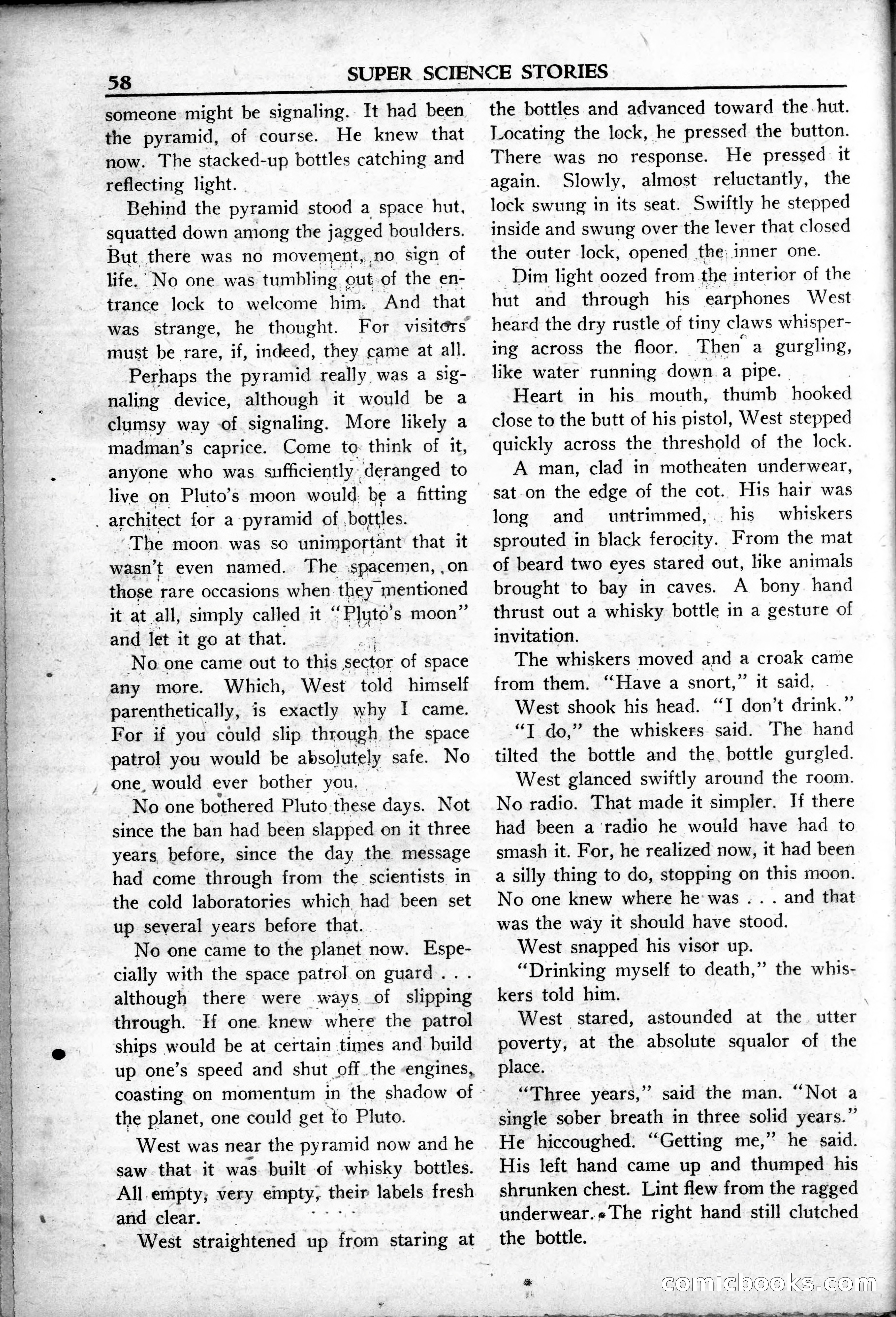 Super Science Stories, May 1950 — page 58 of 132