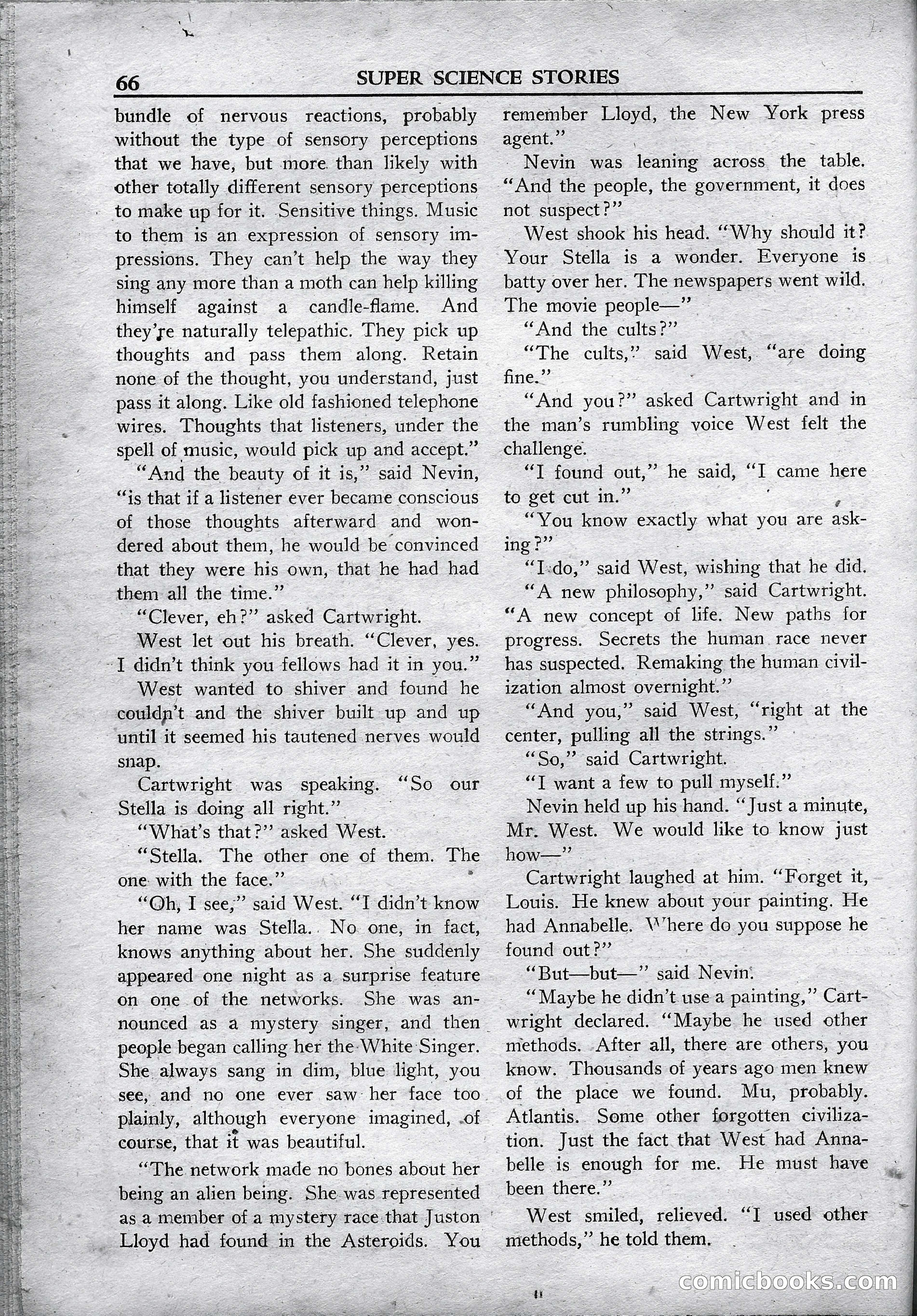 Super Science Stories, May 1950 — page 66 of 132