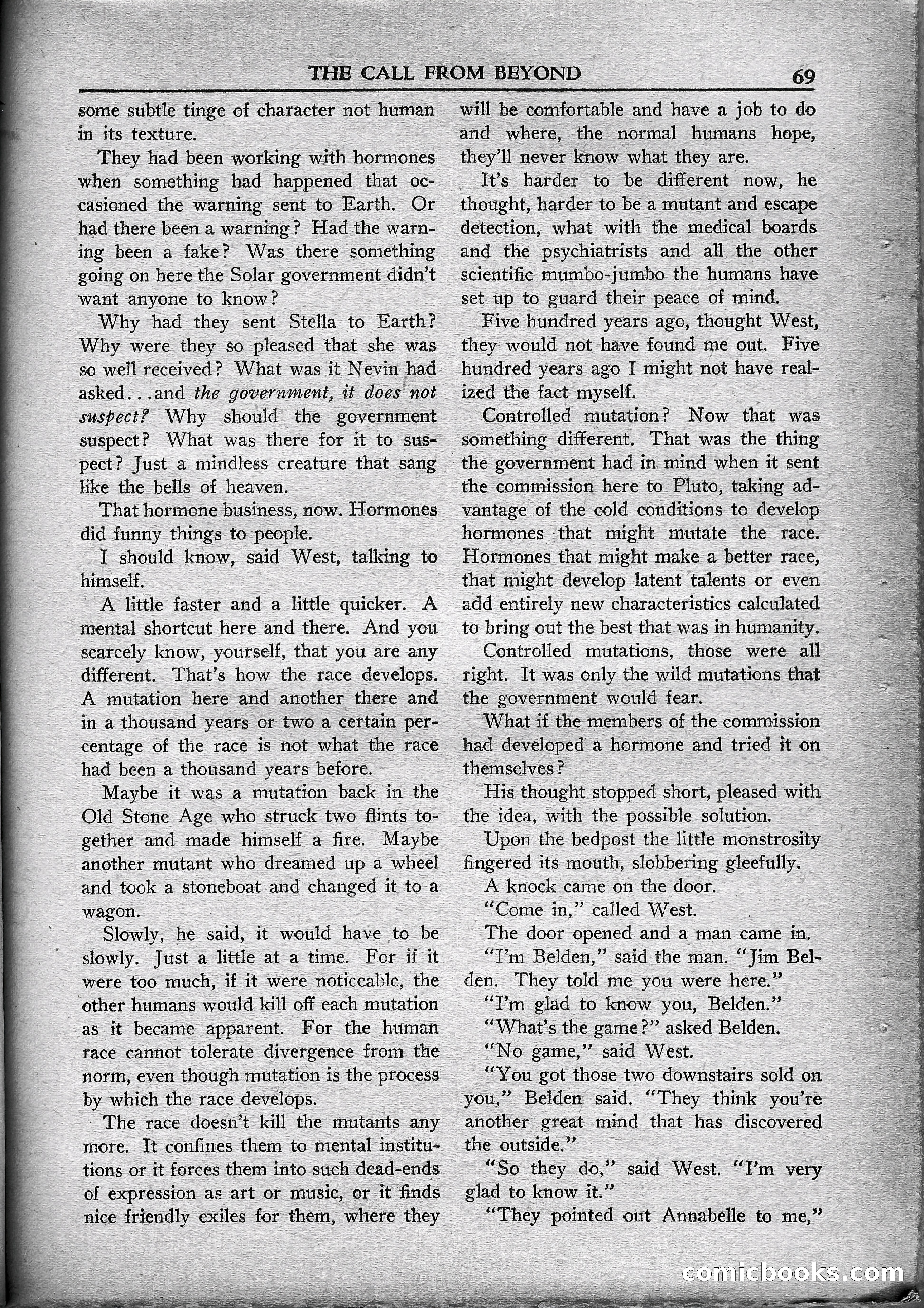 Super Science Stories, May 1950 — page 69 of 132