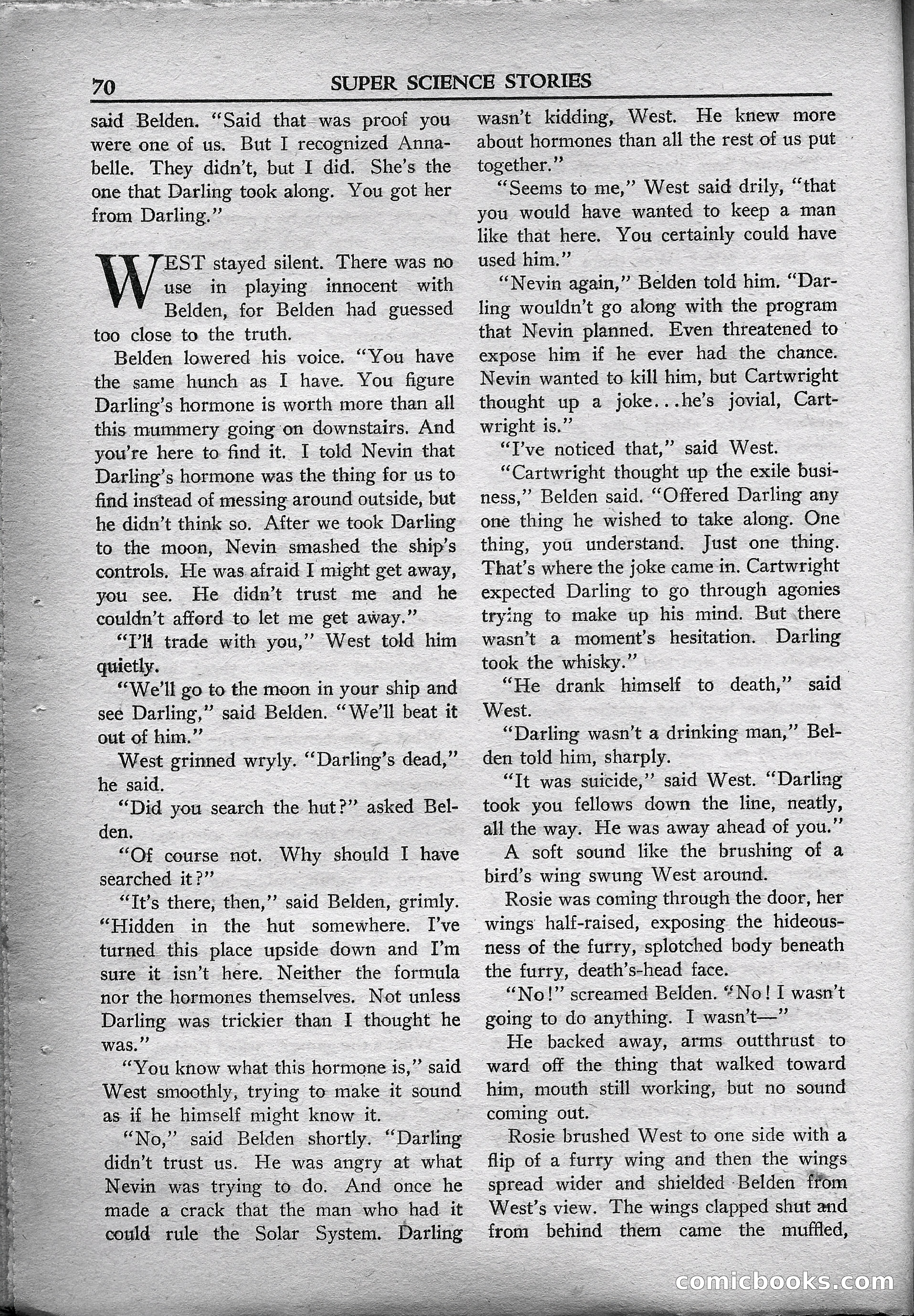 Super Science Stories, May 1950 — page 70 of 132