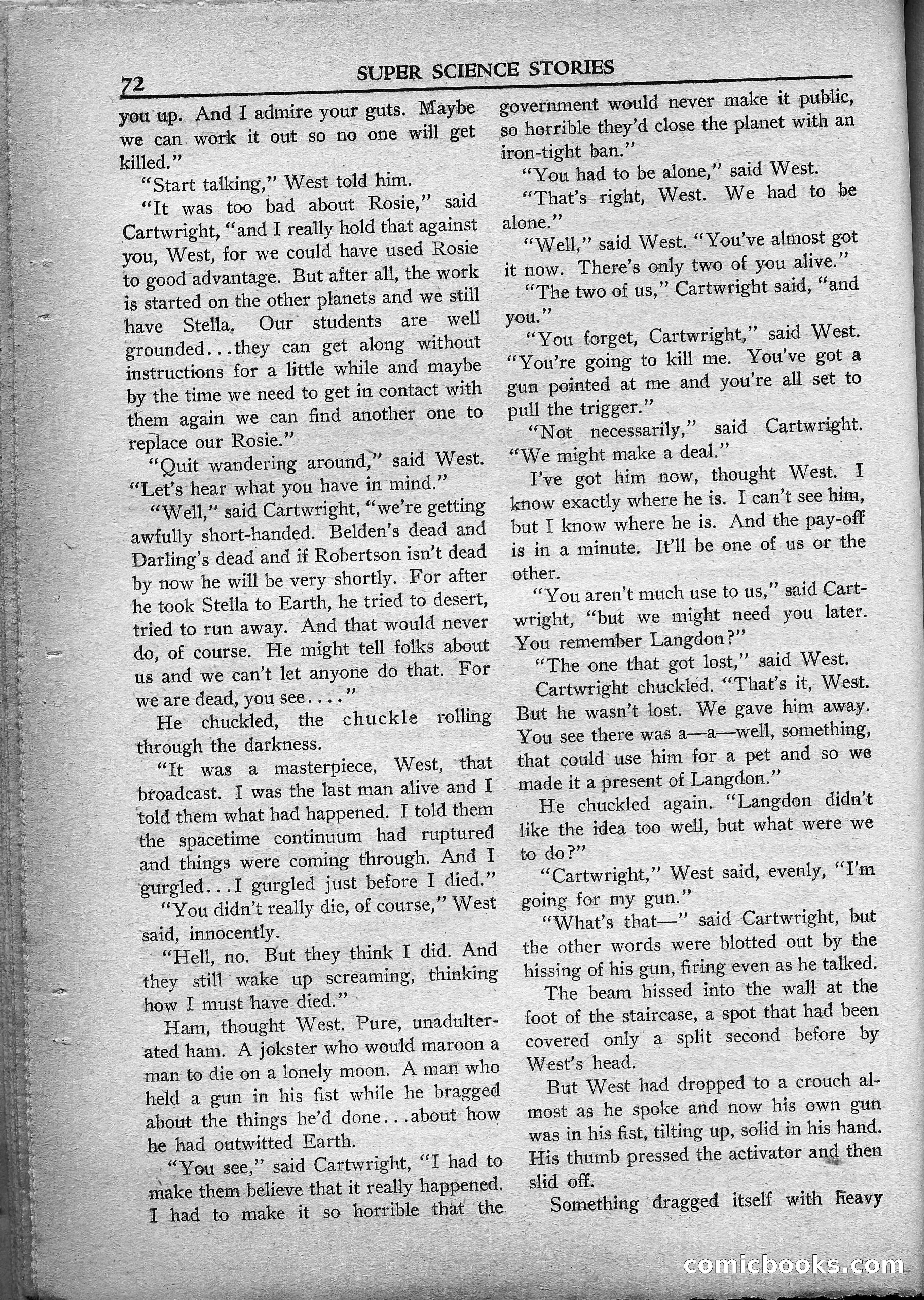 Super Science Stories, May 1950 — page 72 of 132