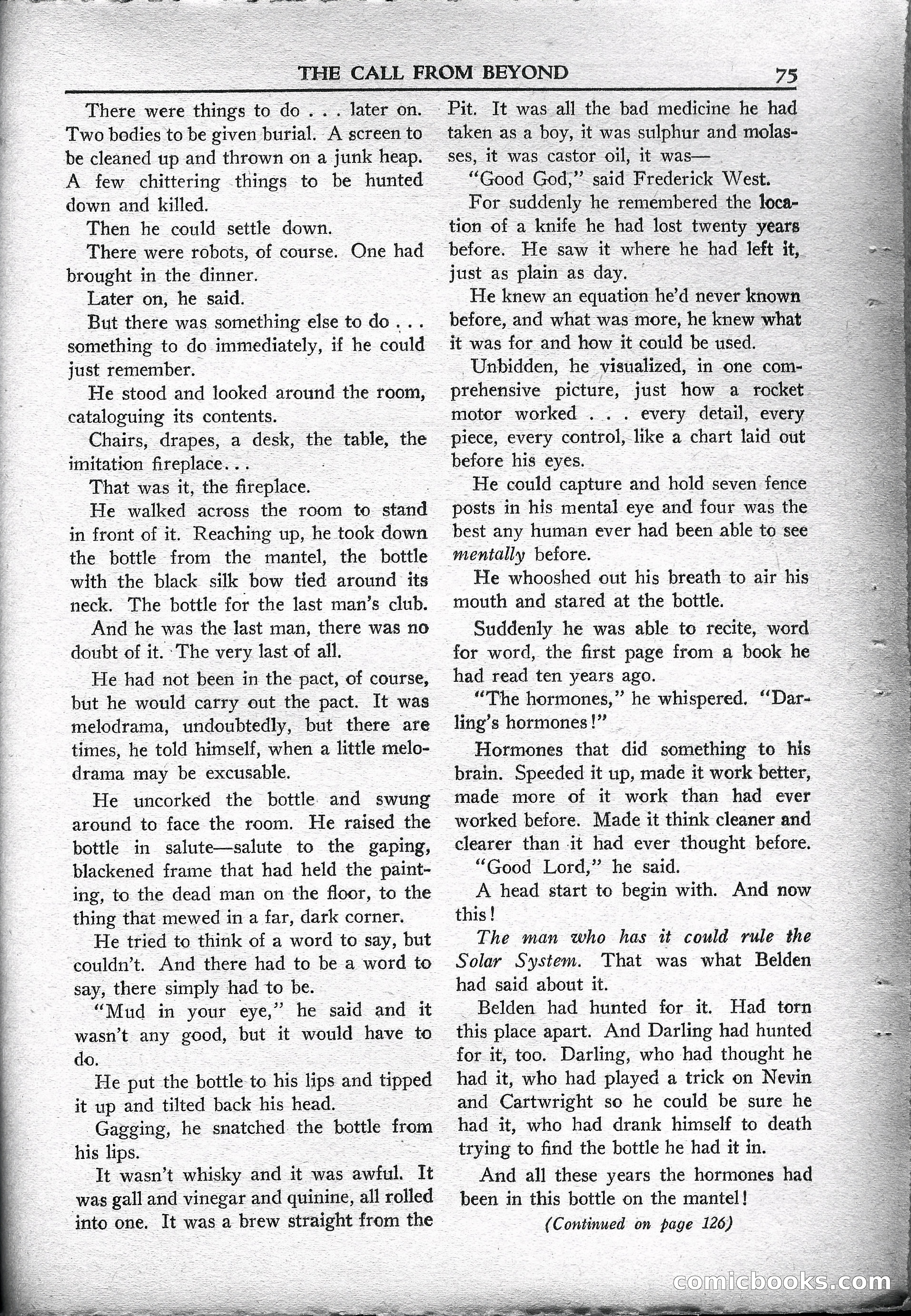 Super Science Stories, May 1950 — page 75 of 132